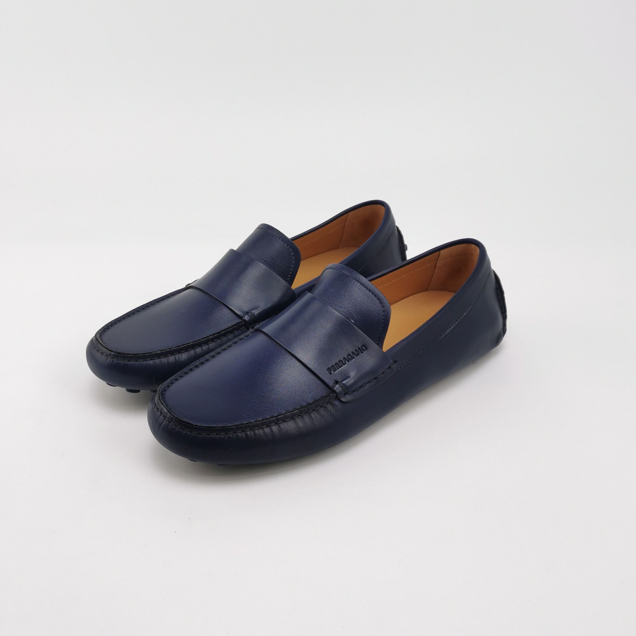 Salvatore Ferragamo Salvatore Ferragamo Blue Leather Driving Shoes 41.5 Size US 8 / EU 41 - 3 Thumbnail