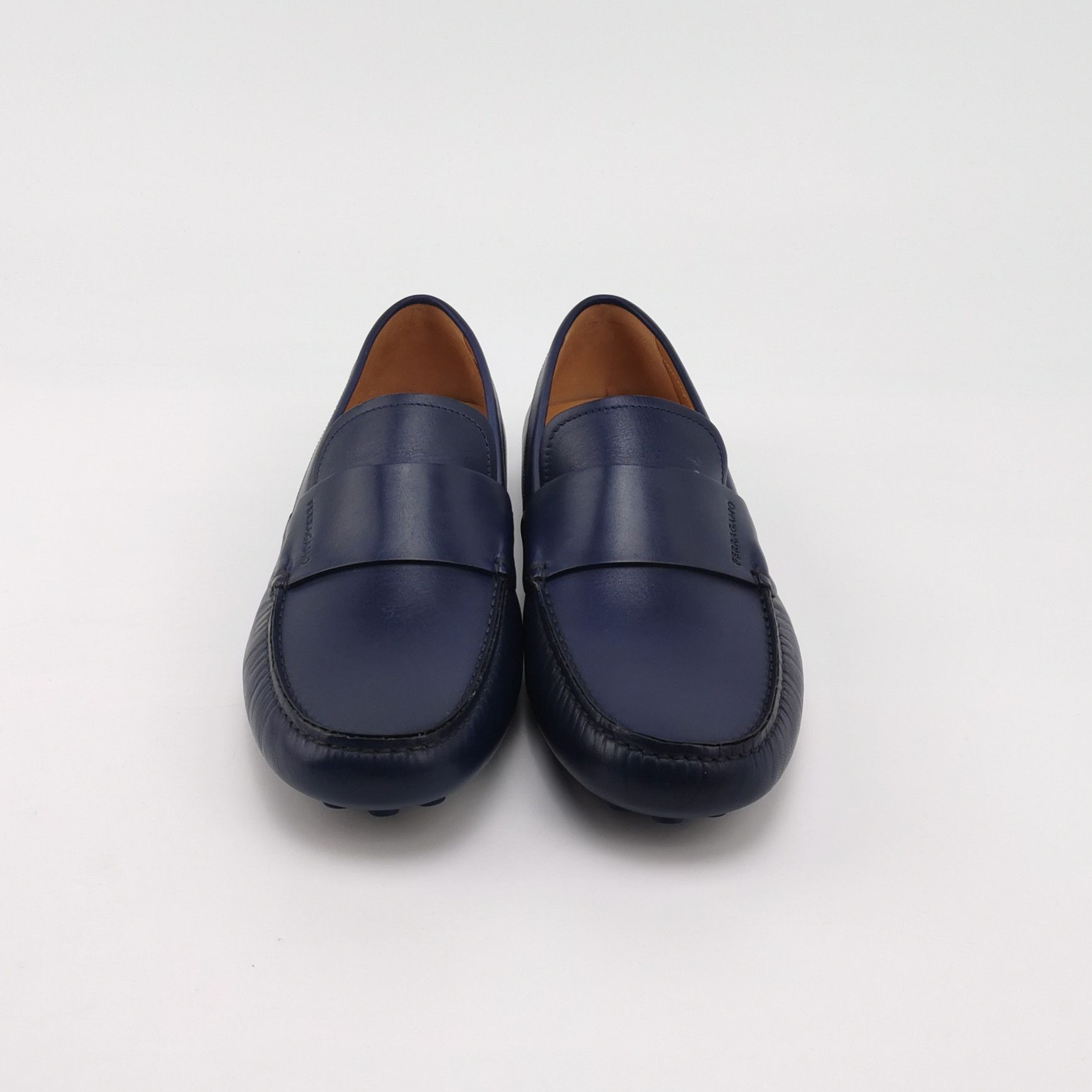 Salvatore Ferragamo Salvatore Ferragamo Blue Leather Driving Shoes 41.5 Size US 8 / EU 41 - 4 Thumbnail