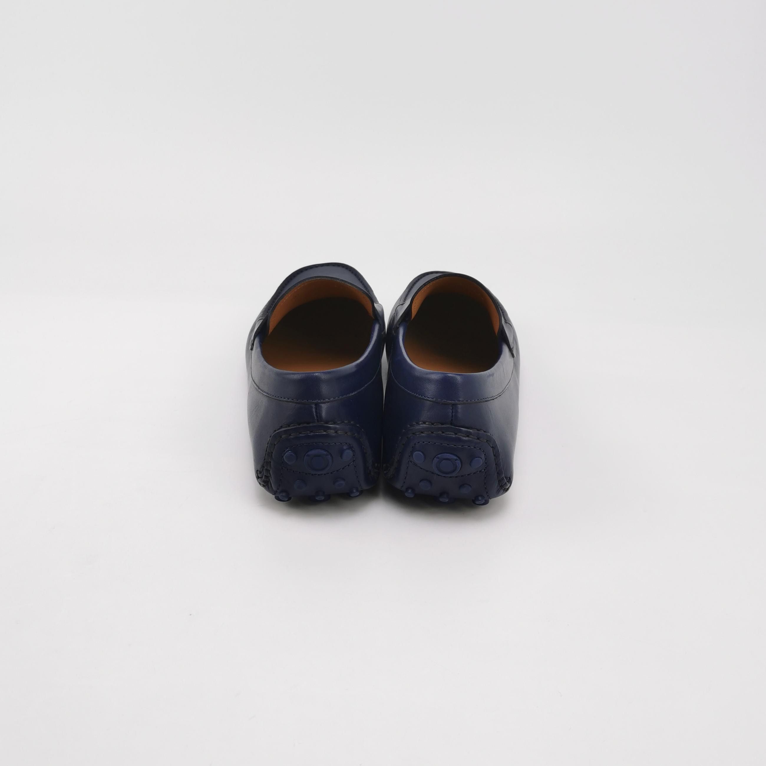 Salvatore Ferragamo Salvatore Ferragamo Blue Grained Leather Loafers Size 41 Size US 8 / EU 41 - 5 Thumbnail