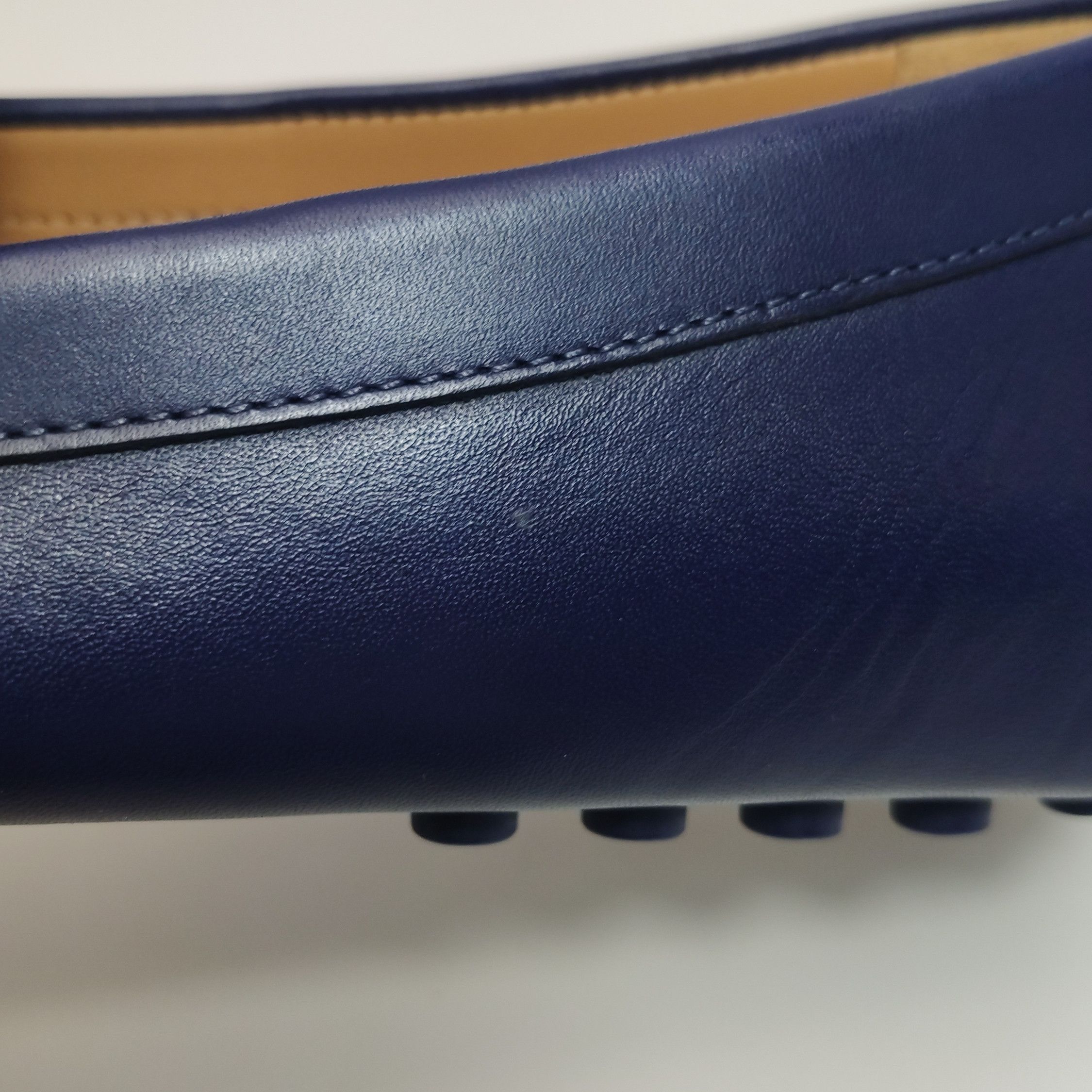Salvatore Ferragamo Salvatore Ferragamo Blue Grained Leather Loafers Size 41 Size US 8 / EU 41 - 8 Thumbnail