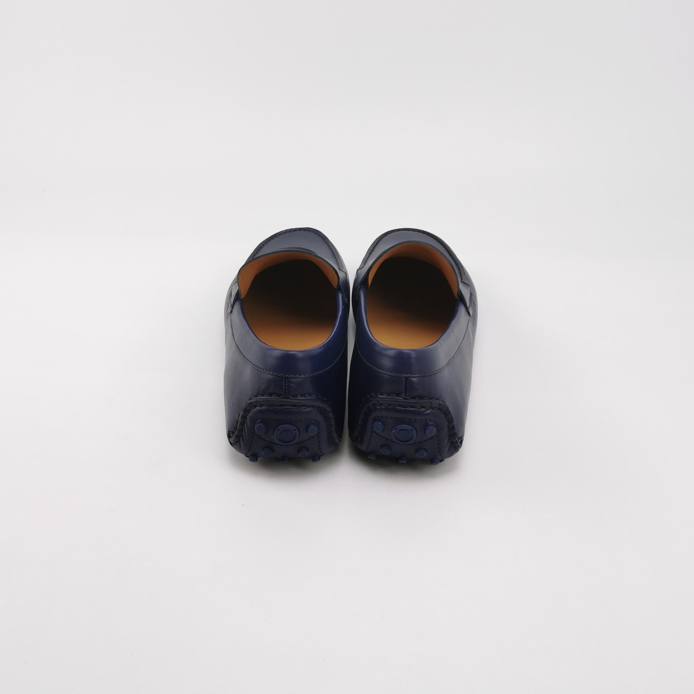 Salvatore Ferragamo Salvatore Ferragamo Navy Leather Driver Loafers US 8.5 Size US 9 / EU 42 - 5 Thumbnail