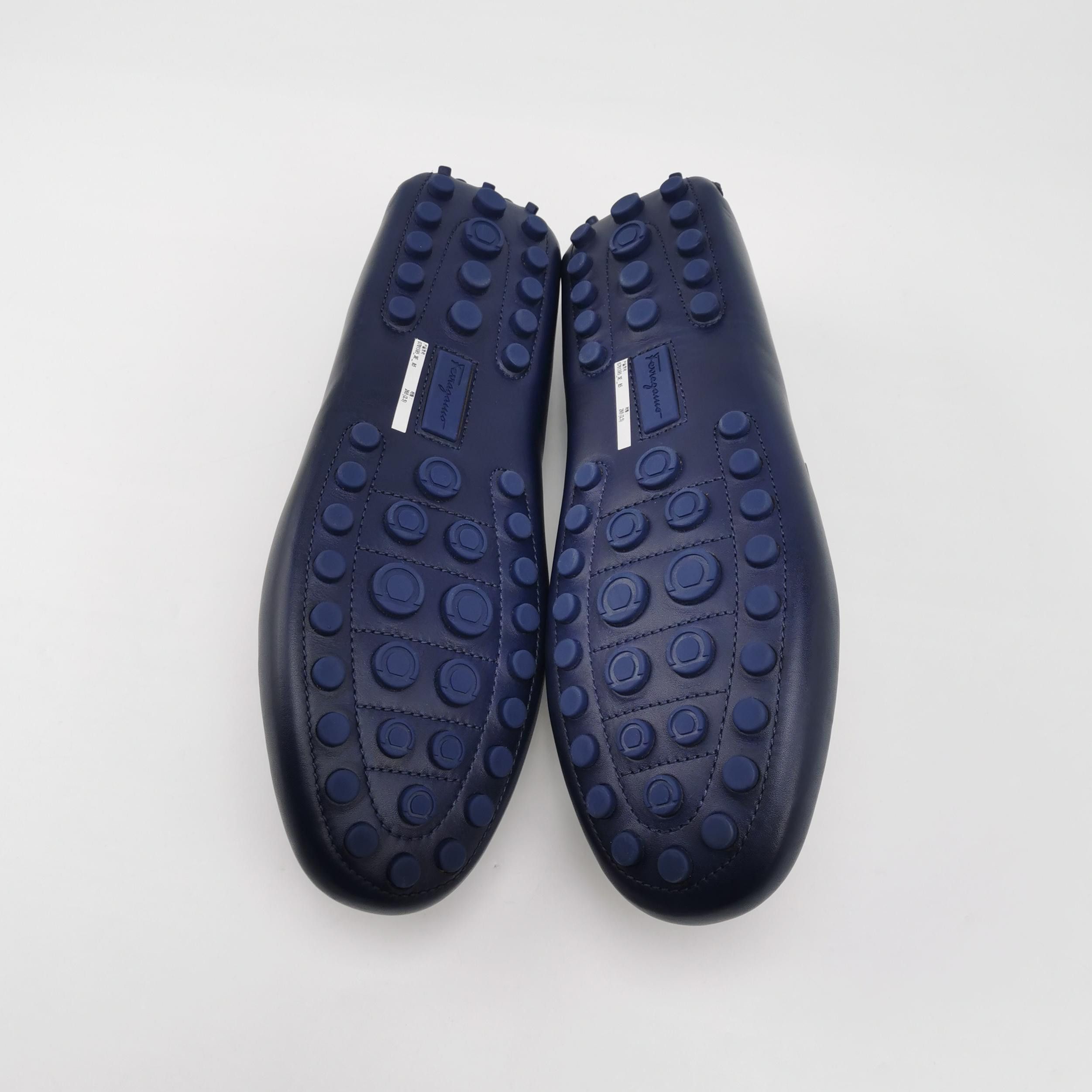 Salvatore Ferragamo Salvatore Ferragamo Navy Leather Driver Loafers US 8.5 Size US 9 / EU 42 - 6 Thumbnail