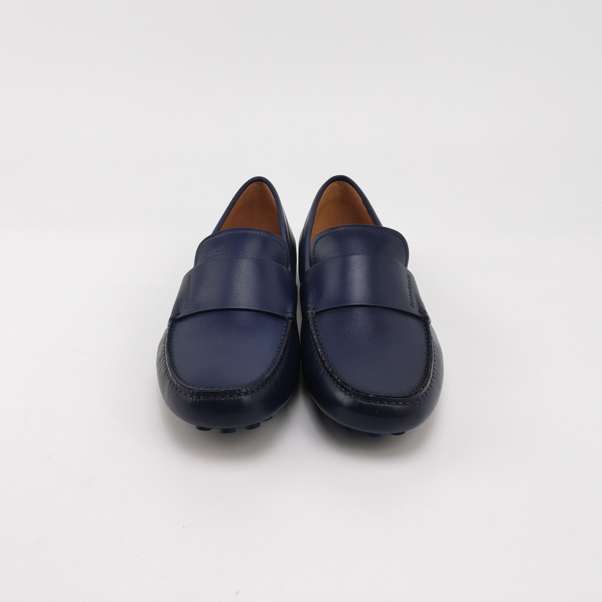 Salvatore Ferragamo Salvatore Ferragamo Blue Leather Driving Loafers Size 40 Size US 7 / EU 40 - 4 Thumbnail