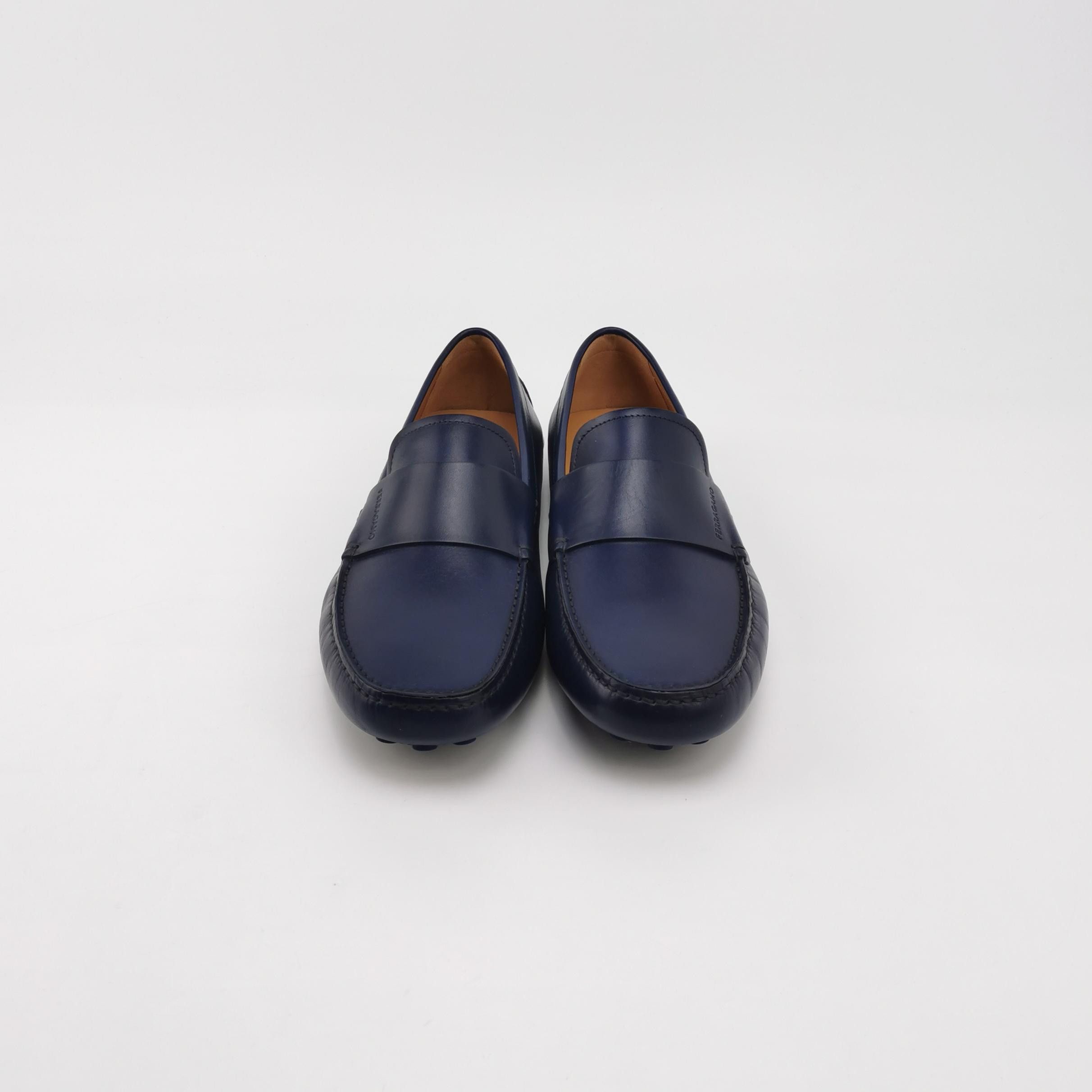 Salvatore Ferragamo Salvatore Ferragamo Blue Leather Driving Loafers 41 Size US 8 / EU 41 - 4 Thumbnail