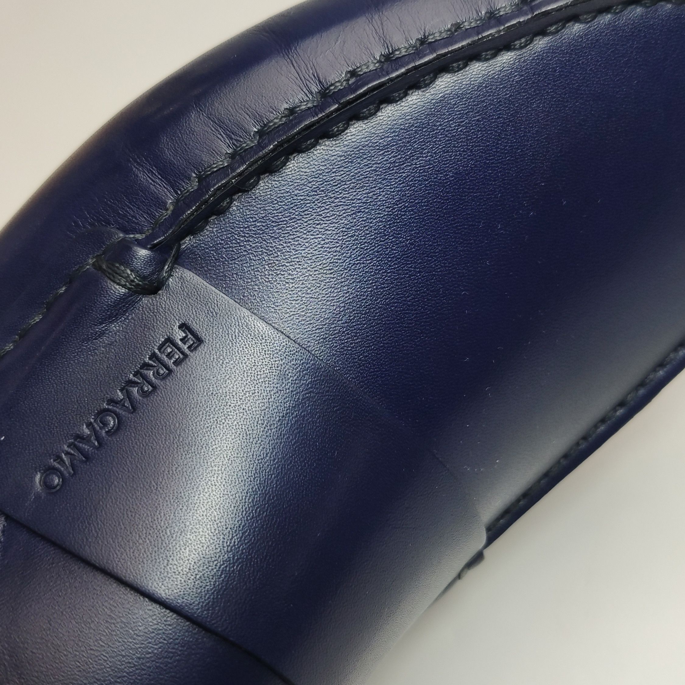 Salvatore Ferragamo Salvatore Ferragamo Blue Leather Driving Loafers 41 Size US 8 / EU 41 - 8 Thumbnail