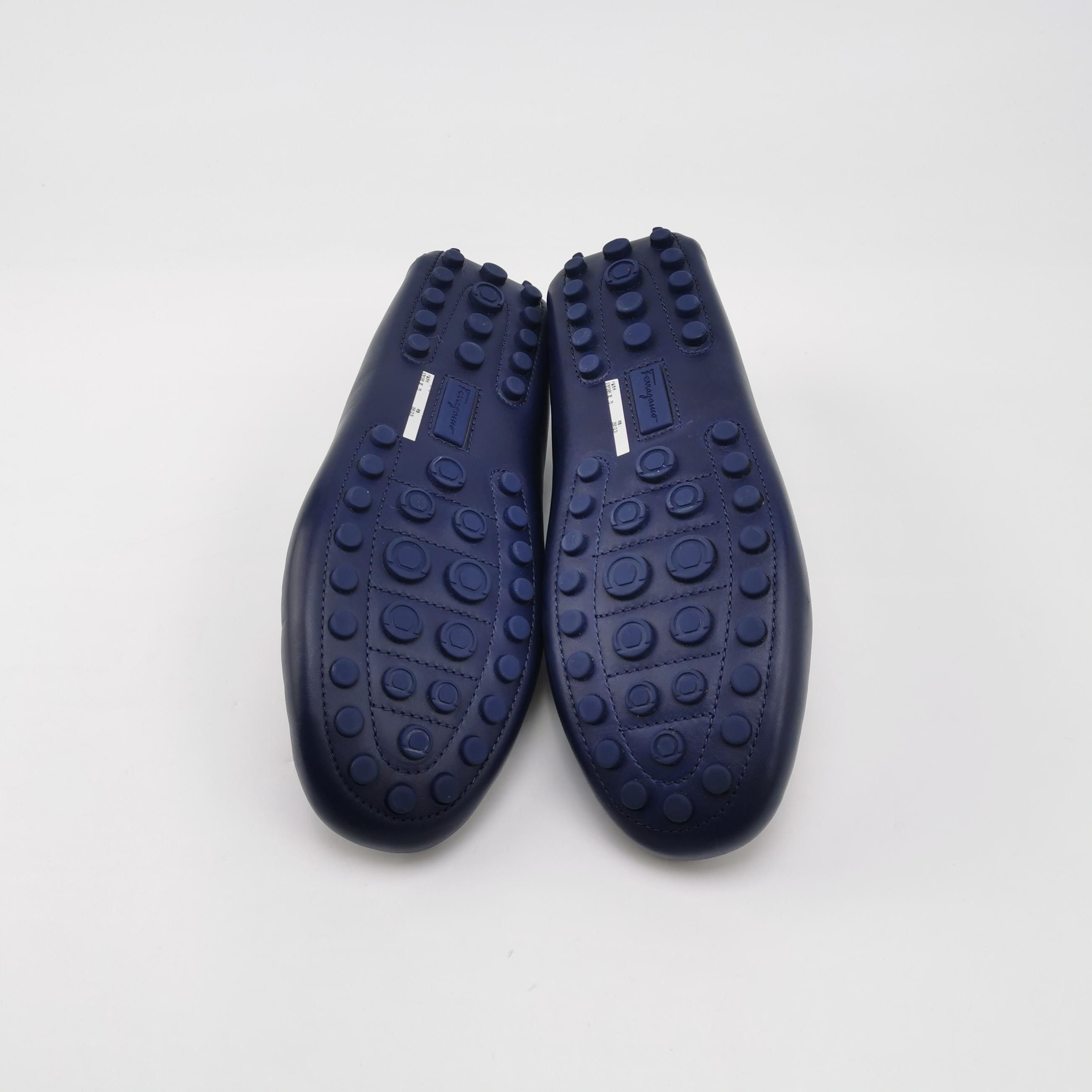 Salvatore Ferragamo Salvatore Ferragamo Blue Leather Loafers EU 41.5 Size US 8 / EU 41 - 6 Thumbnail