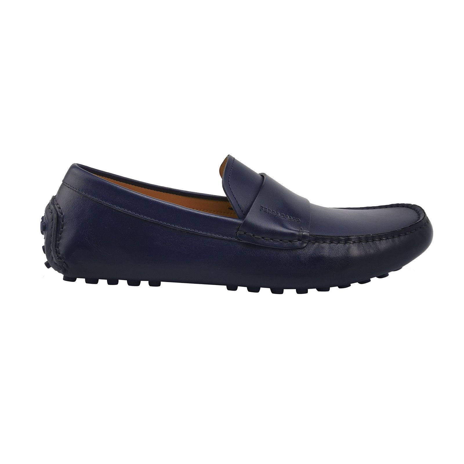 Salvatore Ferragamo Salvatore Ferragamo Blue Leather Loafers EU 41.5 Size US 8 / EU 41 - 2 Thumbnail