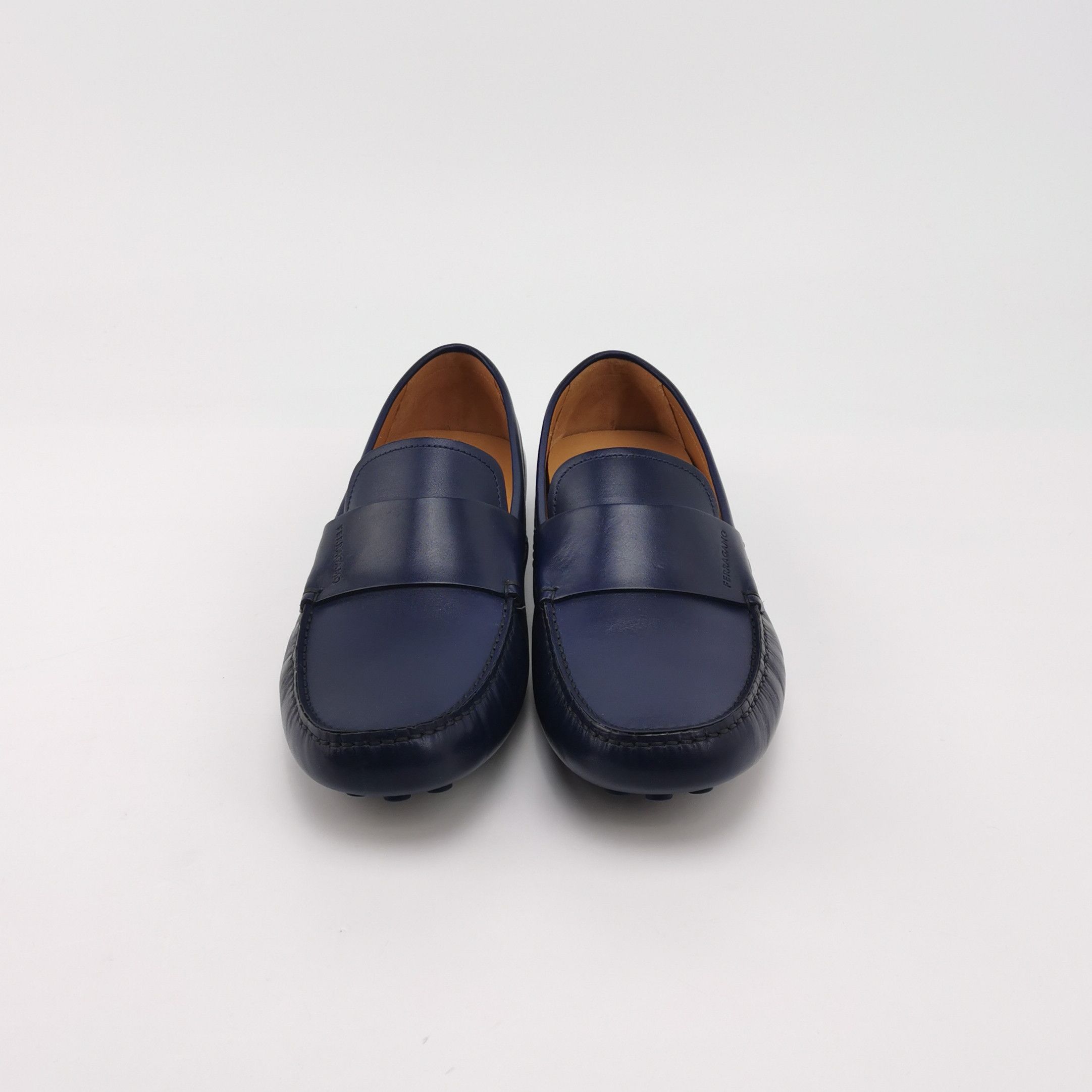 Salvatore Ferragamo Salvatore Ferragamo Blue Leather Loafers EU 41.5 Size US 8 / EU 41 - 4 Thumbnail