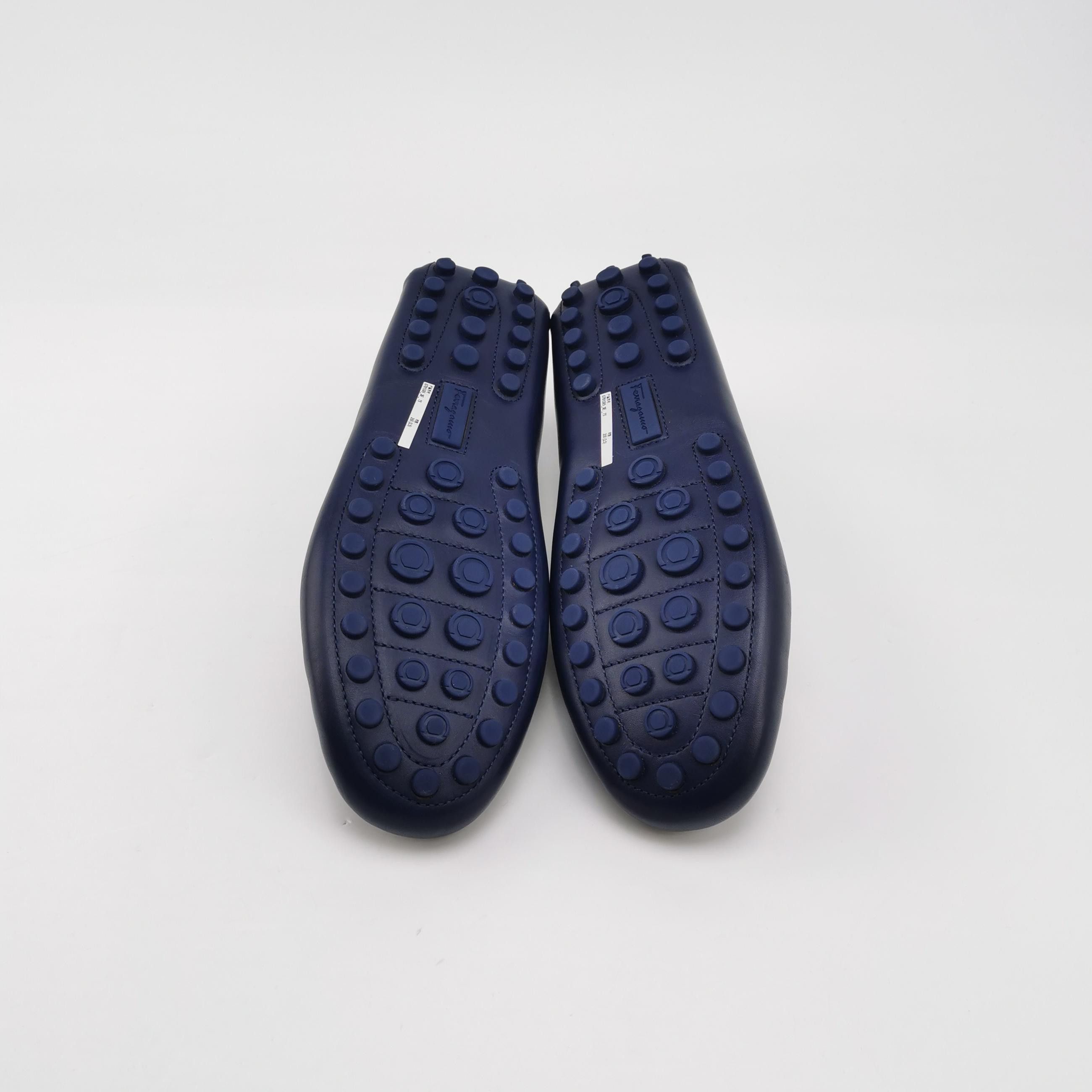 Salvatore Ferragamo Salvatore Ferragamo Navy Leather Driving Shoes Size 8.5 Size US 8 / EU 41 - 6 Thumbnail