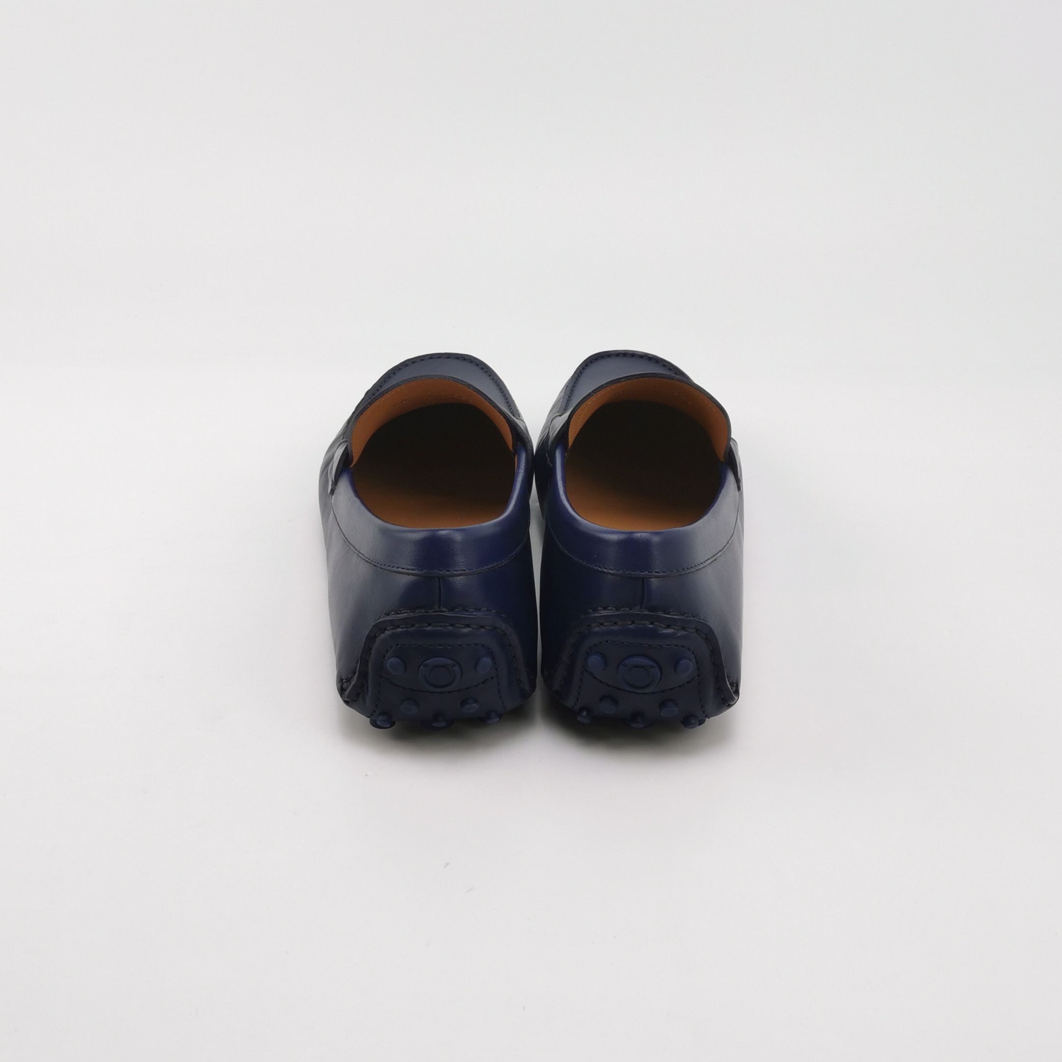 Salvatore Ferragamo Salvatore Ferragamo Navy Leather Driving Shoes Size 8.5 Size US 8 / EU 41 - 5 Thumbnail