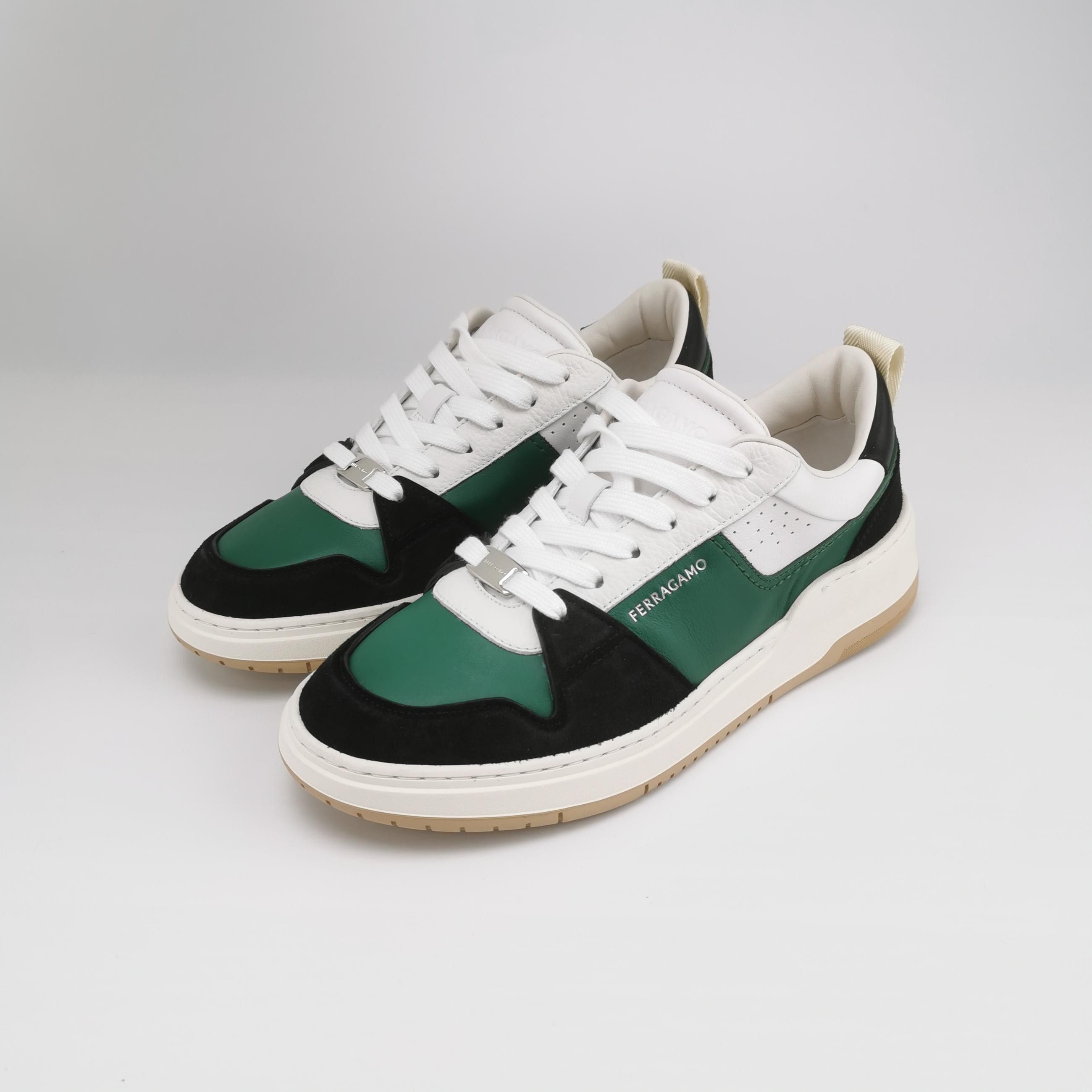 Salvatore Ferragamo Ferragamo Colorblock Leather Sneakers EU 41 Size US 8 / EU 41 - 3 Thumbnail