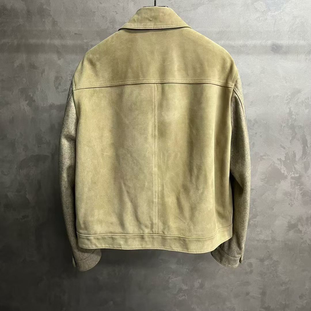 Dior Dior Retro Embroidered Beige Leather Jacket xxl Men Size US XXL / EU 58 / 5 - 2 Thumbnail