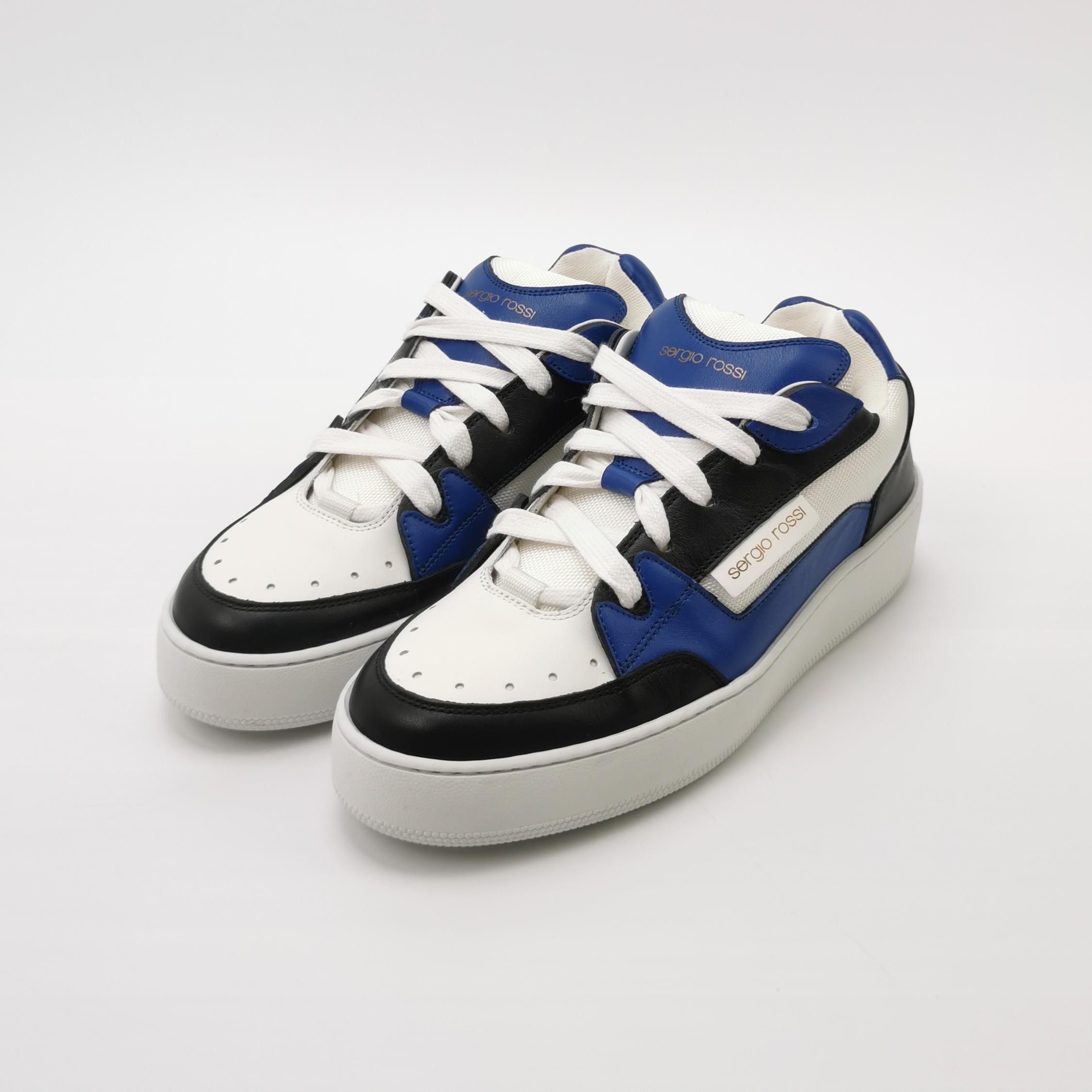 Sergio Rossi Sergio Rossi Colorblock Leather Sneakers EU 39 Size US 6 / EU 39 - 3 Thumbnail