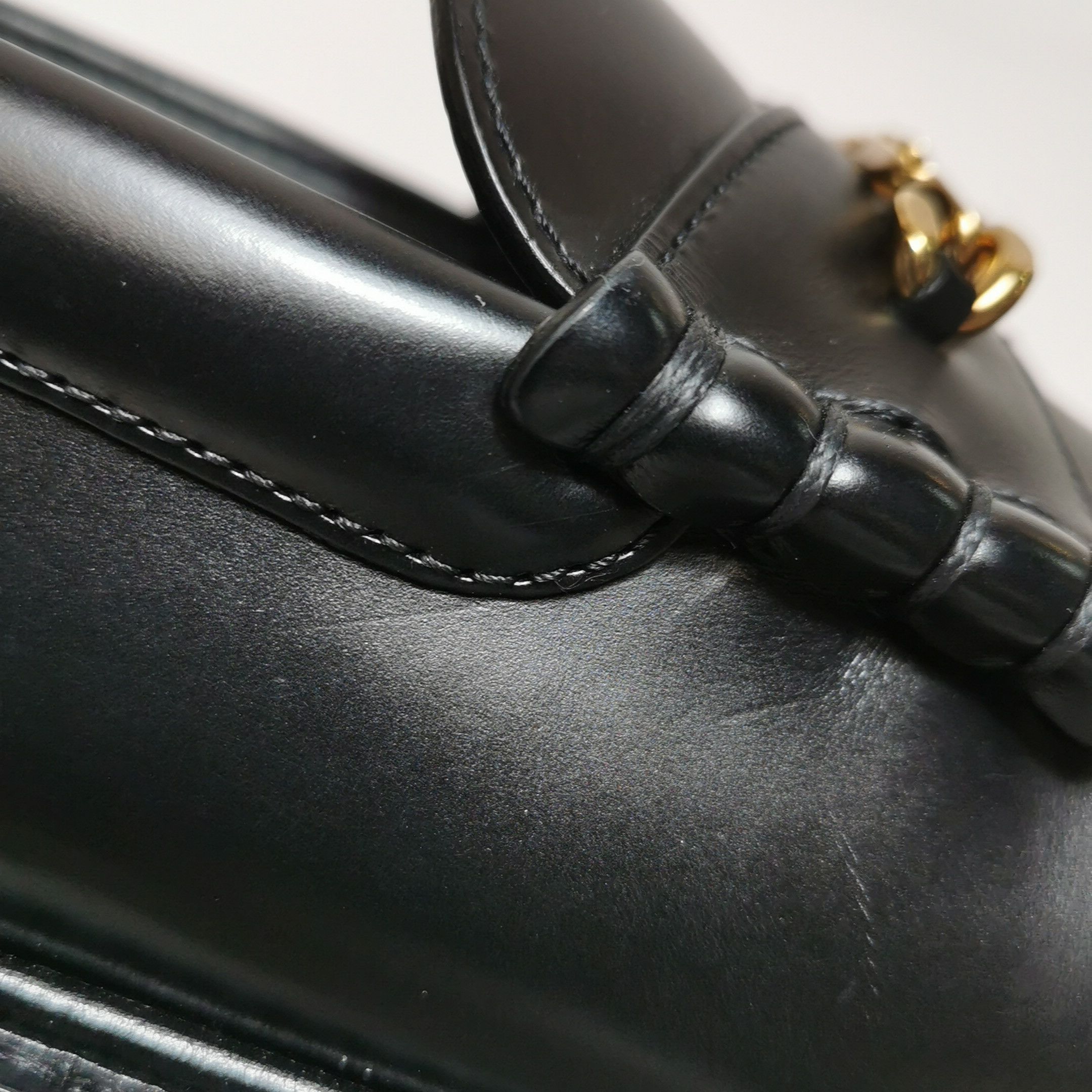 Celine Celine Triomphe Chain Calfskin Loafers 41.5 Size US 8 / EU 41 - 12 Thumbnail