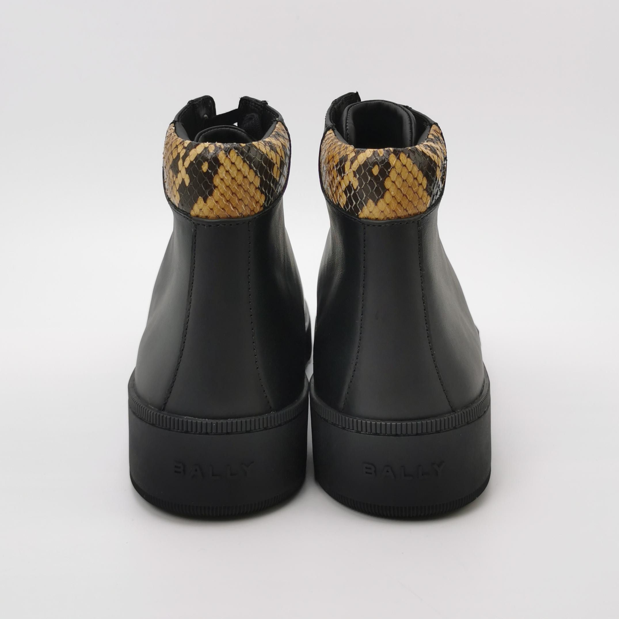 Bally Bally Snakeskin Trim Leather Hi-Top Sneakers 43 Size US 10 / EU 43 - 5 Thumbnail