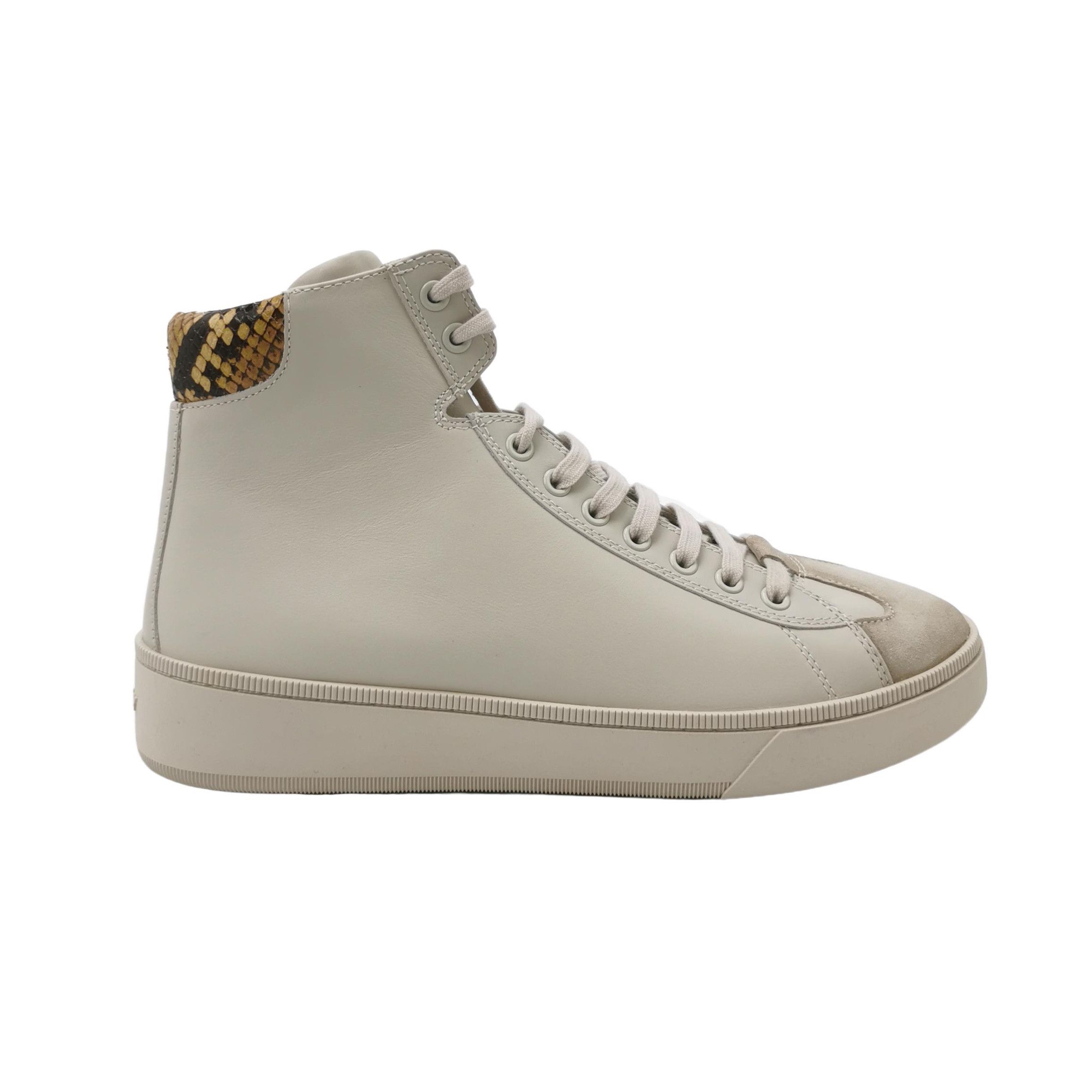 Bally Bally Snakeskin Trim High Top Sneakers 42 Size US 9 / EU 42 - 2 Thumbnail