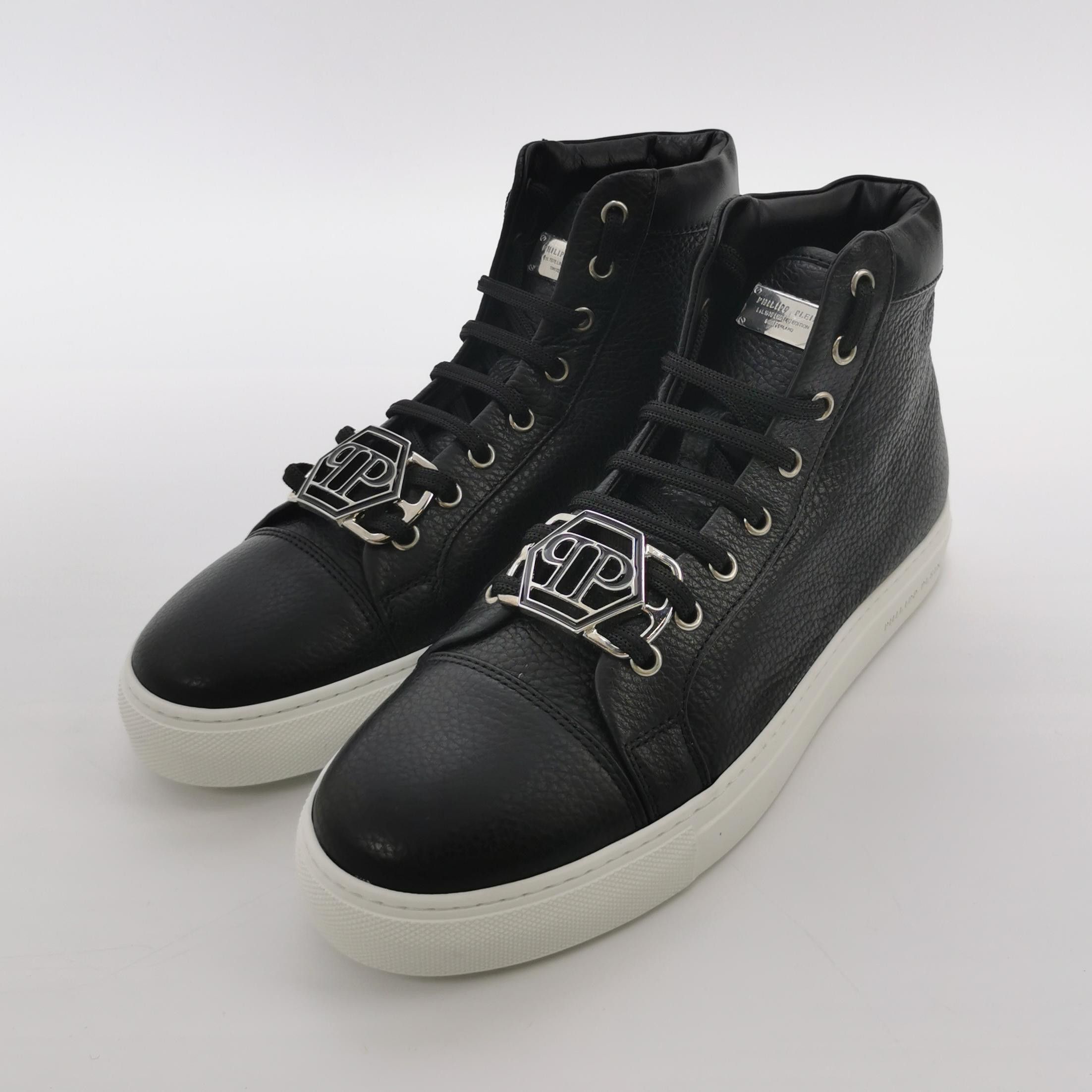 Philipp Plein Philipp Plein Logo Hardware High Top Sneakers EU 40.5 Size US 7 / EU 40 - 3 Thumbnail