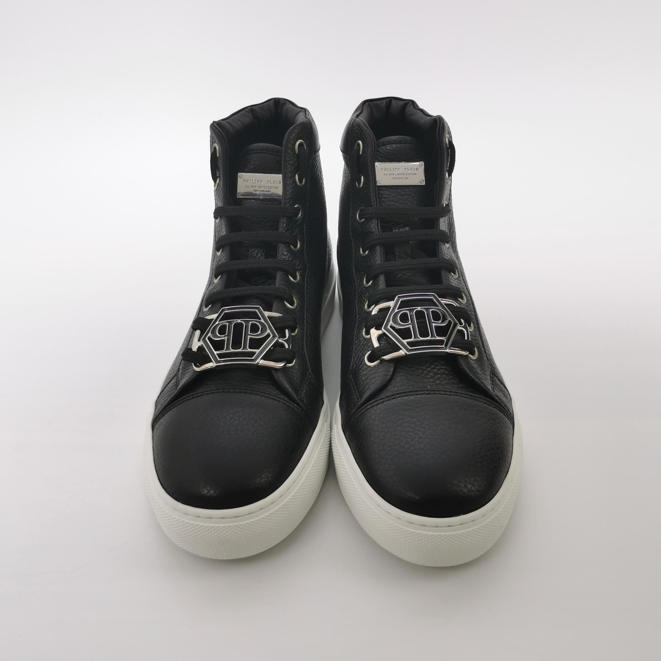 Philipp Plein Philipp Plein Logo Hardware High Top Sneakers EU 40.5 Size US 7 / EU 40 - 4 Thumbnail