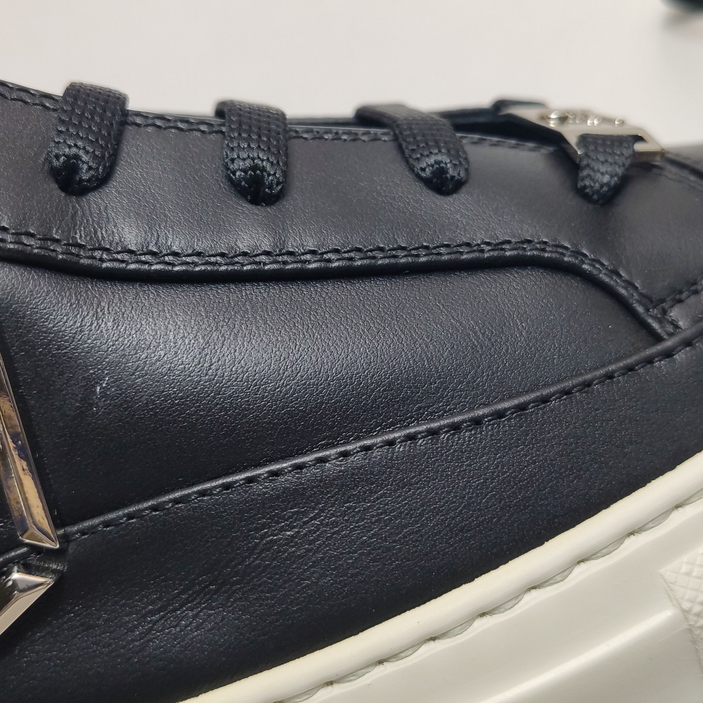 Philipp Plein Philipp Plein Logo Leather High Top Sneakers 43 Size US 10 / EU 43 - 8 Thumbnail