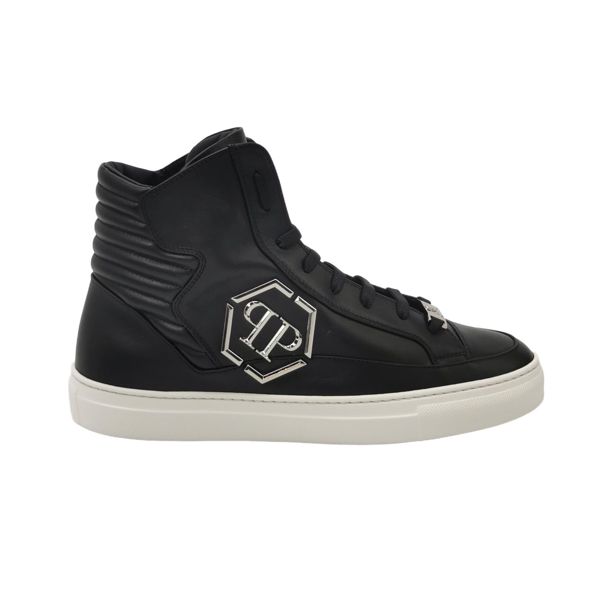 Philipp Plein Philipp Plein Logo Leather High Top Sneakers 43 Size US 10 / EU 43 - 2 Thumbnail