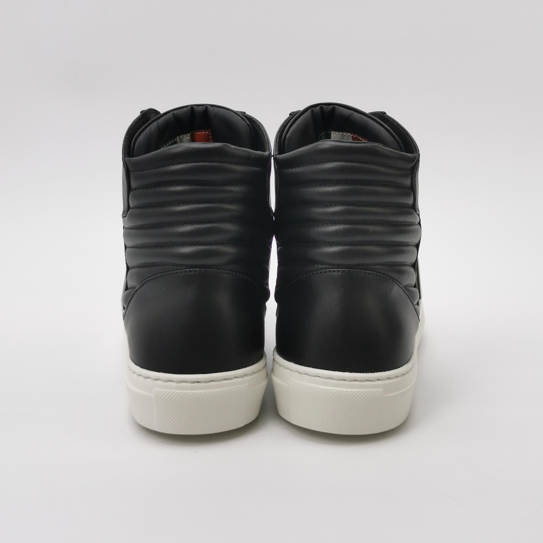 Philipp Plein Philipp Plein Logo Leather High-Top Sneakers 42.5 Size US 9 / EU 42 - 5 Thumbnail