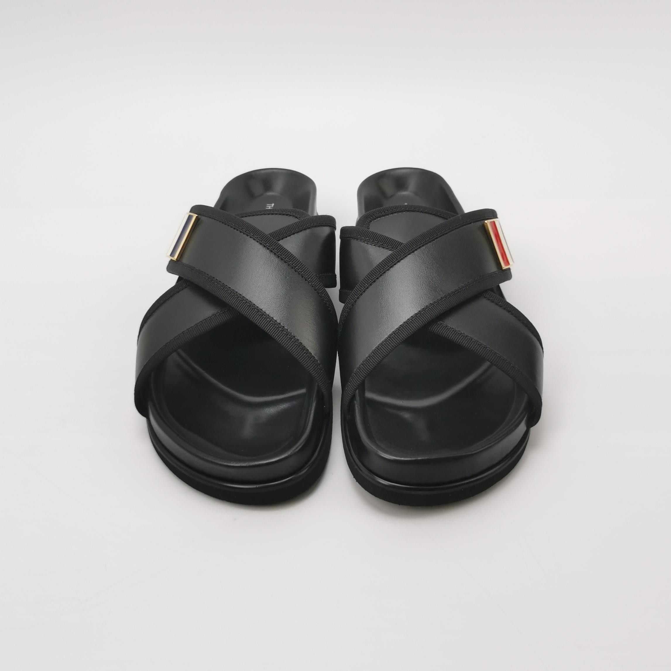 Thom Browne Thom Browne Tricolor Leather Cross-Strap Sandals 41 Size US 8 / EU 41 - 4 Thumbnail