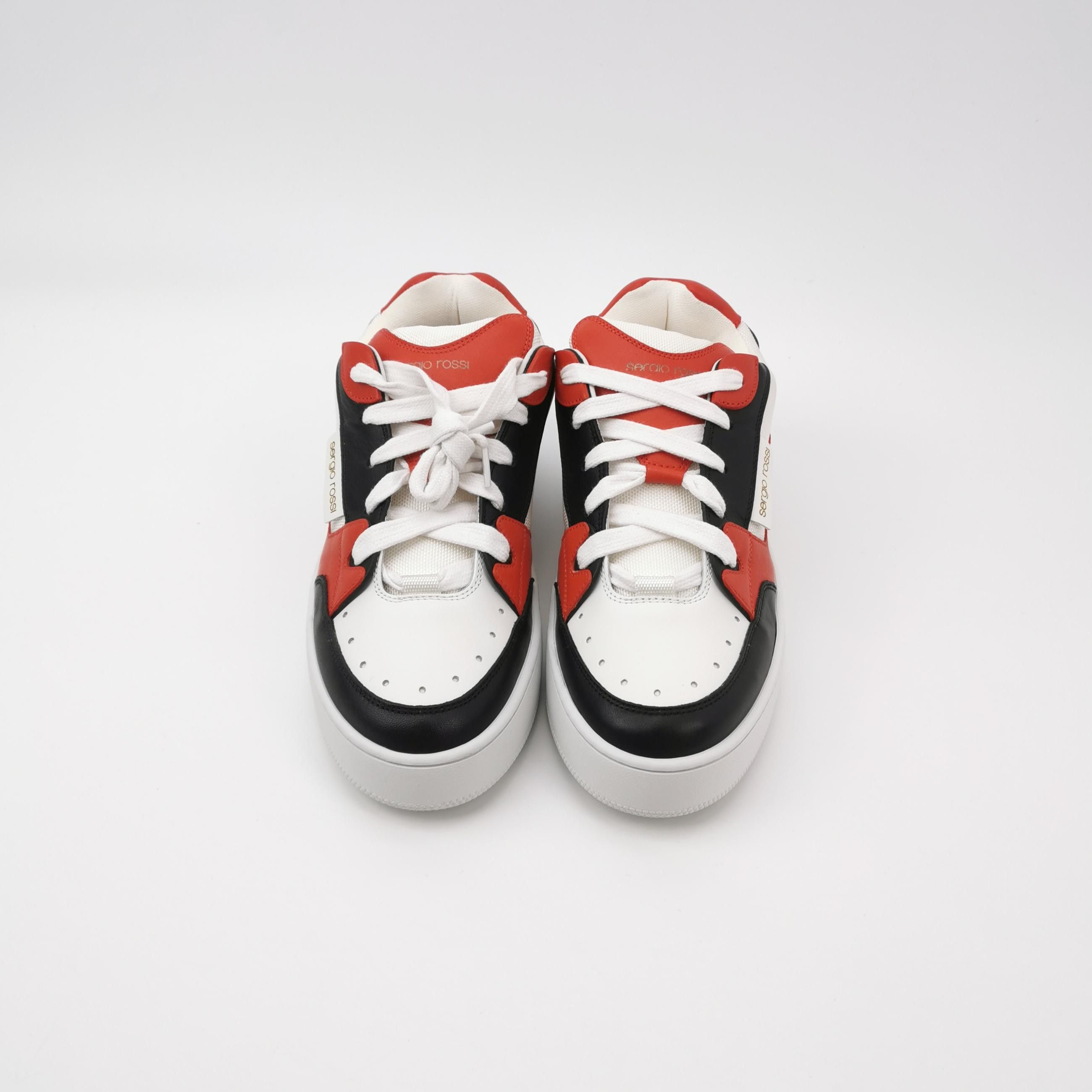 Sergio Rossi Sergio Rossi Tricolor Leather Nylon Sneakers 40 Size US 7 / EU 40 - 4 Thumbnail