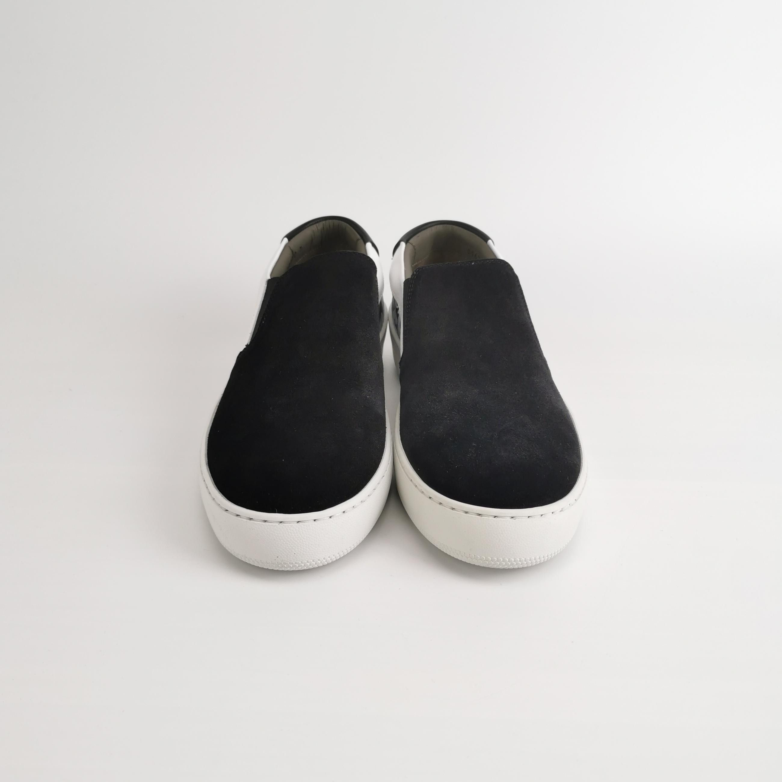Sergio Rossi Sergio Rossi Logo Print Suede Slip-On Sneakers Size 40 Size US 7 / EU 40 - 4 Thumbnail