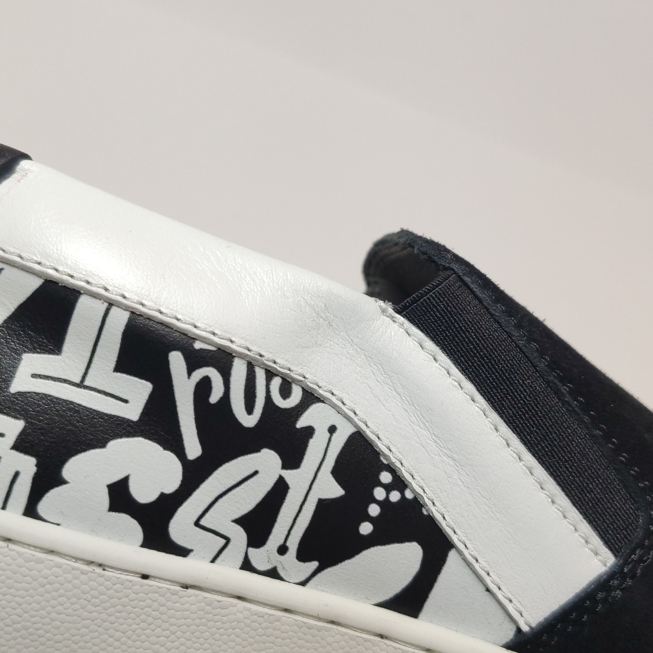 Sergio Rossi Sergio Rossi Logo Print Suede Slip-On Sneakers Size 40 Size US 7 / EU 40 - 12 Thumbnail