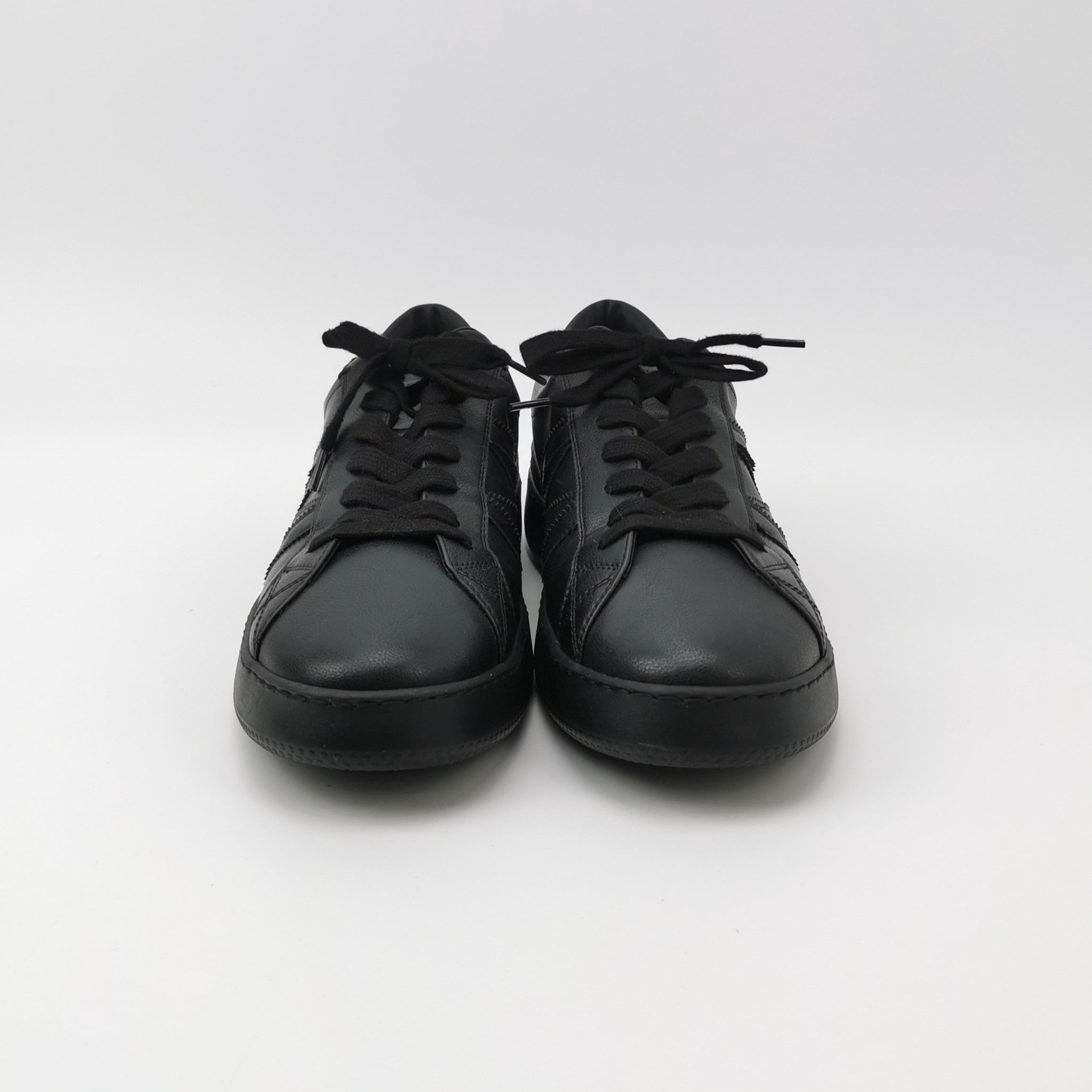 Moncler Moncler Black Leather Monaco Sneakers 43 Size US 10 / EU 43 - 4 Thumbnail
