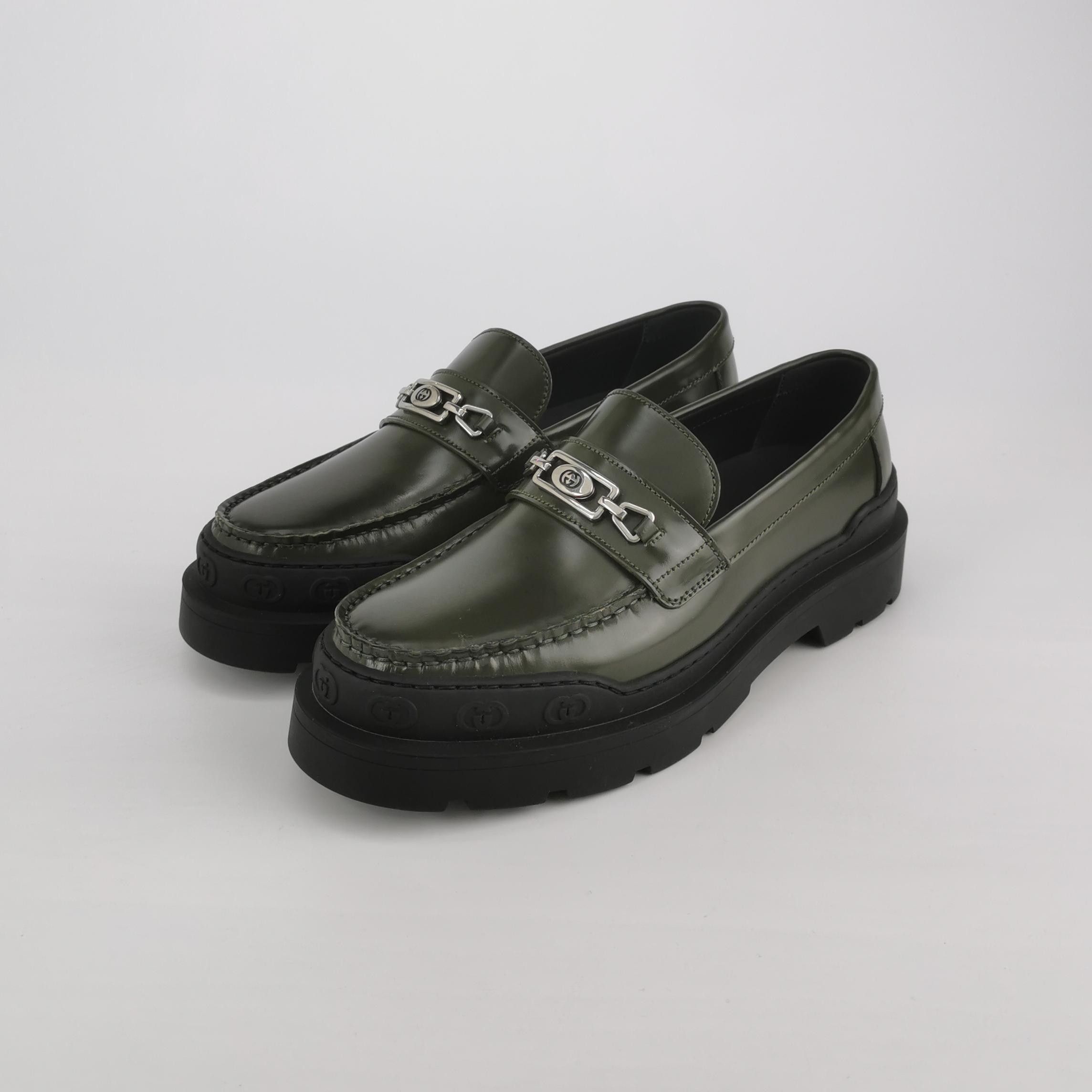 Gucci Gucci Interlocking G Leather Loafers Size 10 Size US 7 / EU 40 - 3 Thumbnail