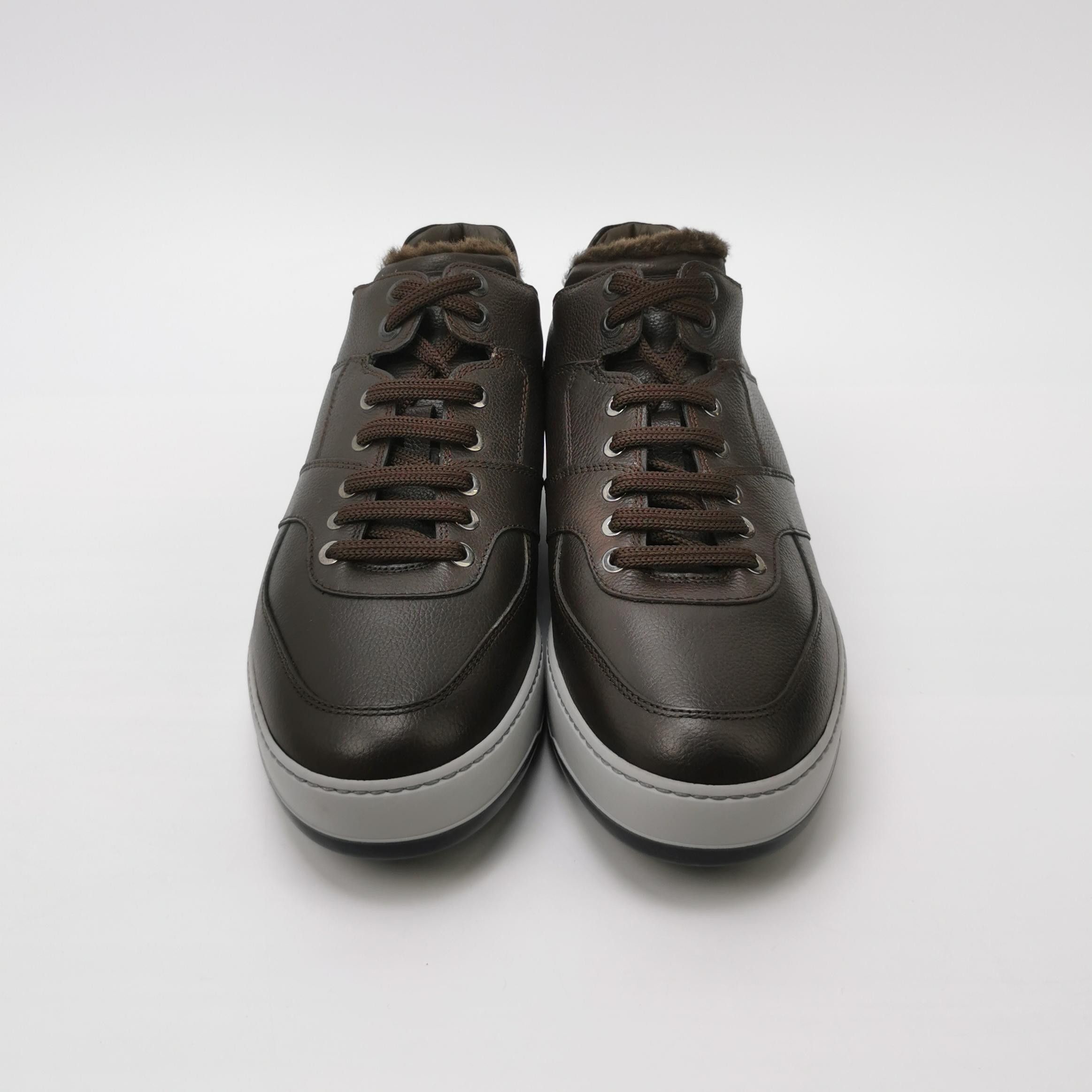 Salvatore Ferragamo Salvatore Ferragamo Fur Lined Leather Sneakers 41.5 Size US 8 / EU 41 - 4 Thumbnail