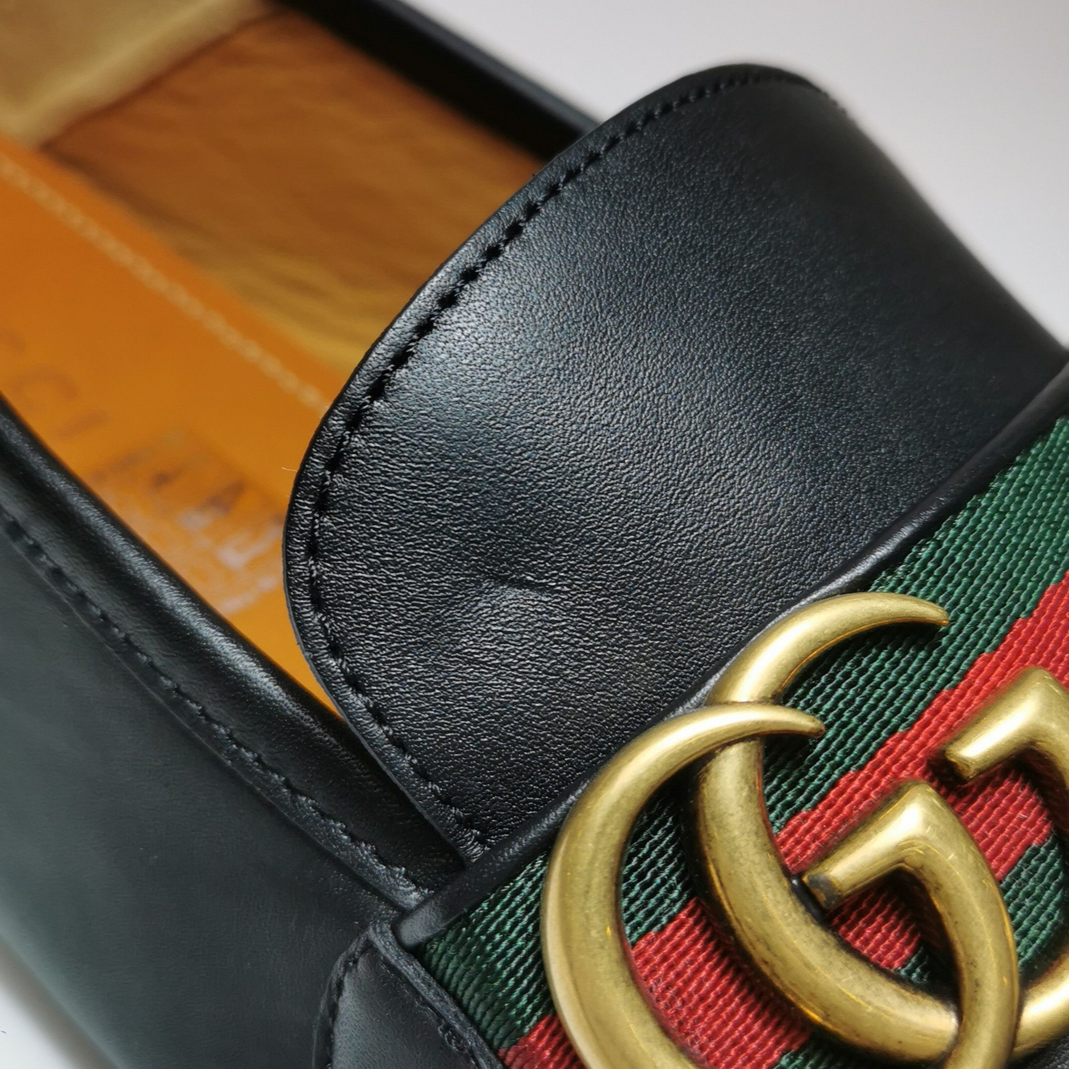 Gucci Gucci Web Stripe Double G Loafers 11 Size US 12 / EU 45 - 11 Thumbnail