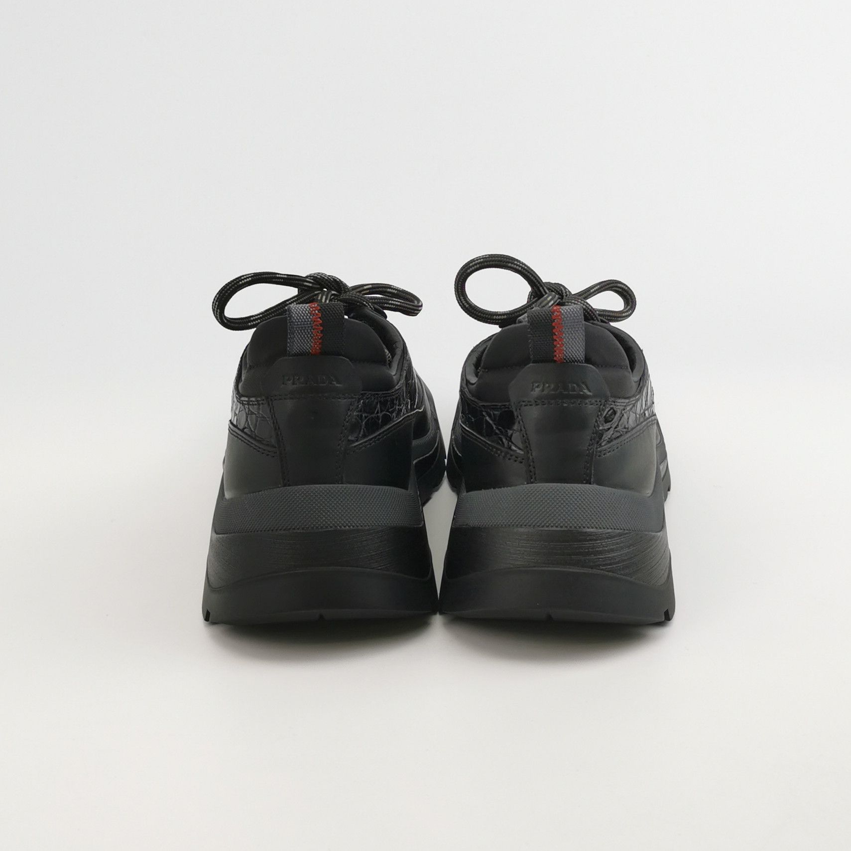 Prada Prada Brixxen Leather & Nylon Sneakers 39 Size US 6 / EU 39 - 5 Thumbnail