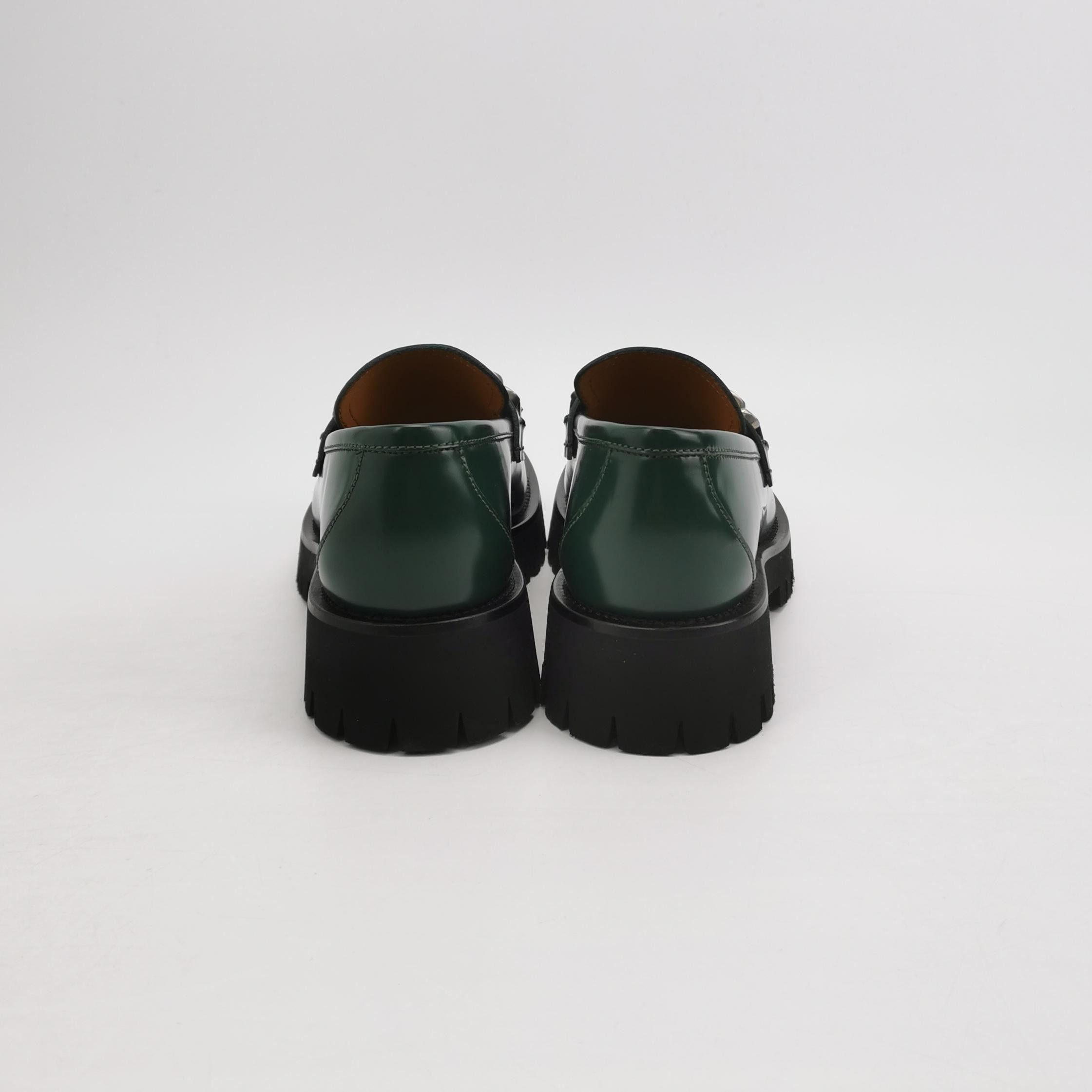 Gucci Gucci Green Leather GG Logo Loafers US 8.5 Size US 8 / EU 41 - 5 Thumbnail