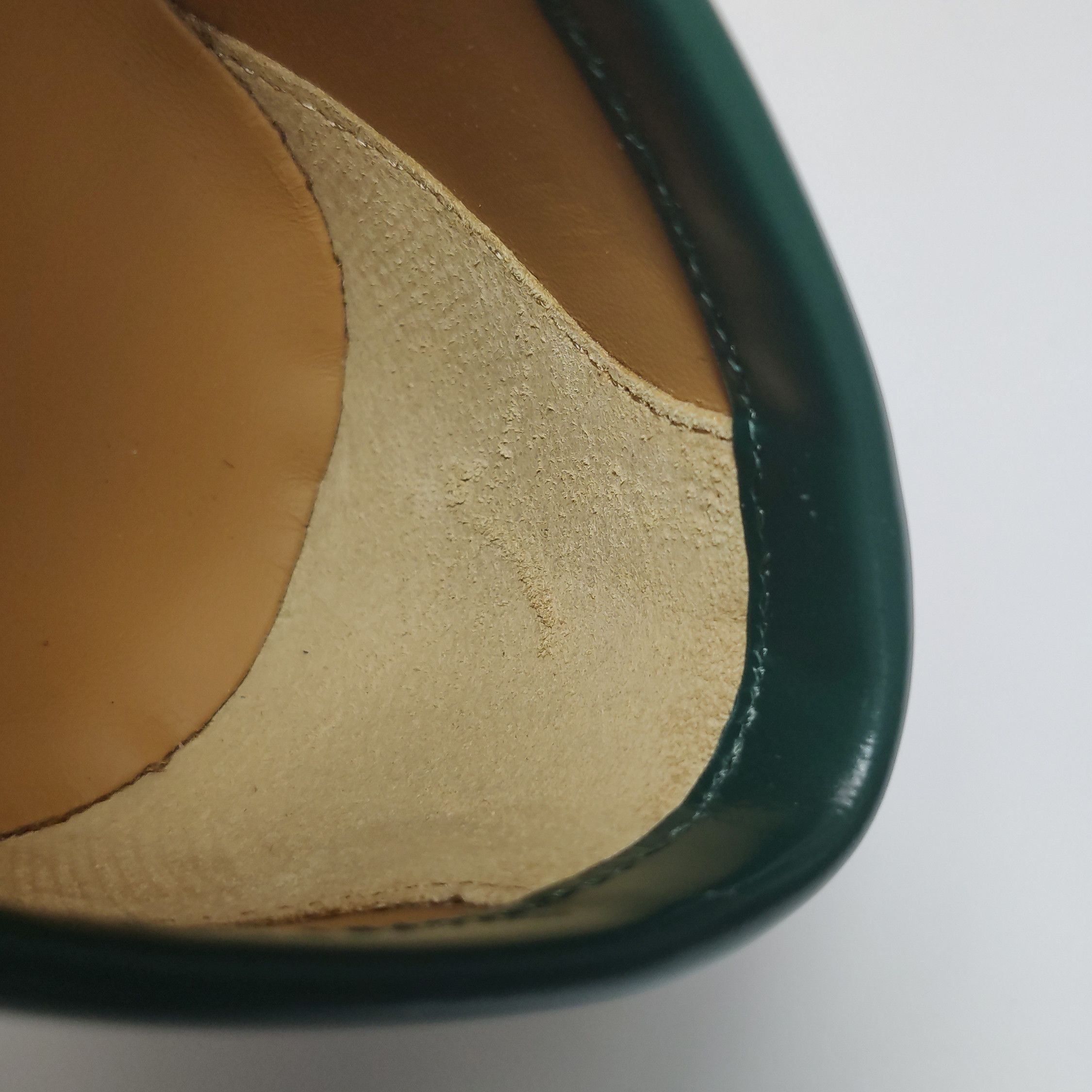 Gucci Gucci Green Leather GG Logo Loafers US 8.5 Size US 8 / EU 41 - 10 Thumbnail