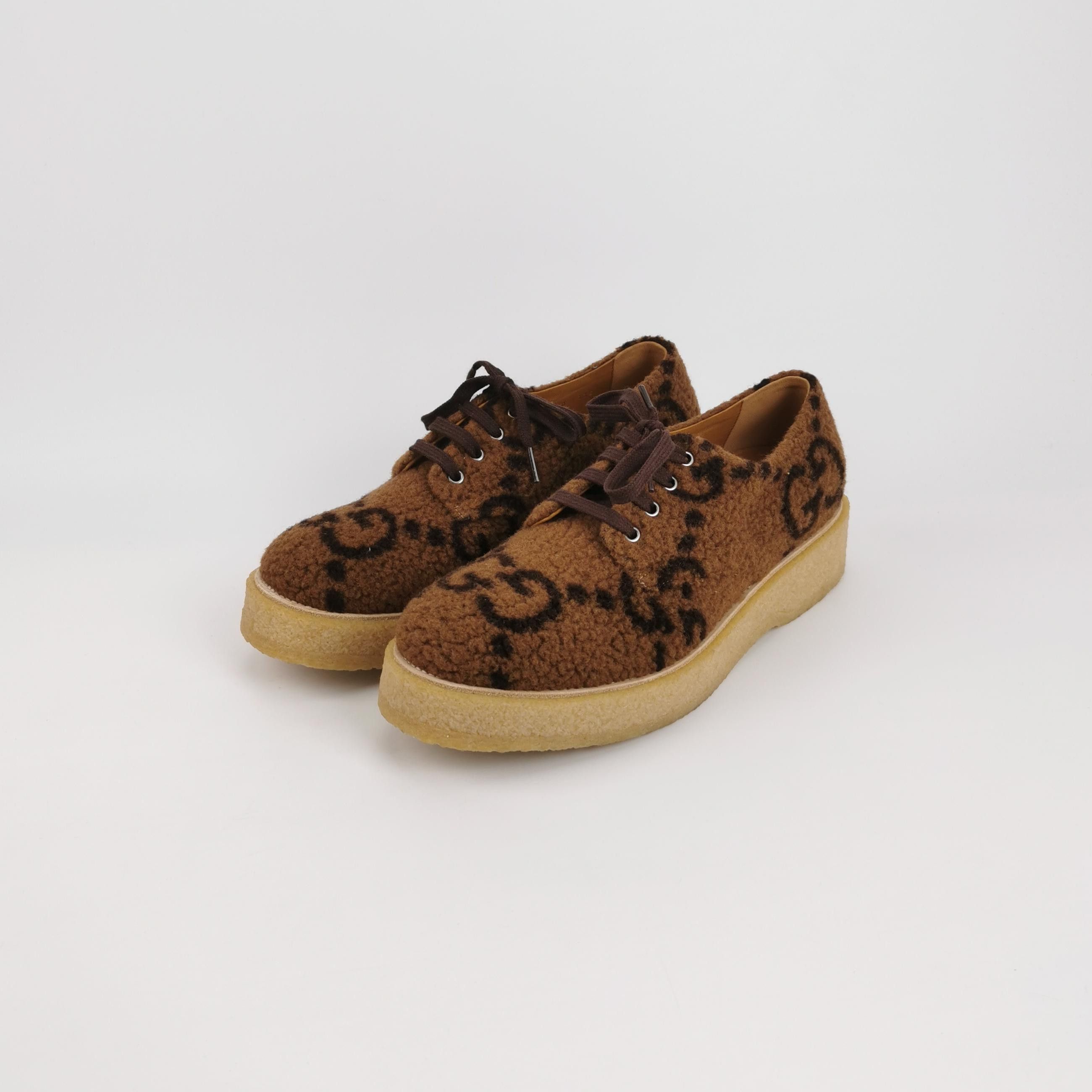 Gucci Gucci GG Monogram Fuzzy Lace-Up Casual Shoes 44 Size US 11 / EU 44 - 3 Thumbnail