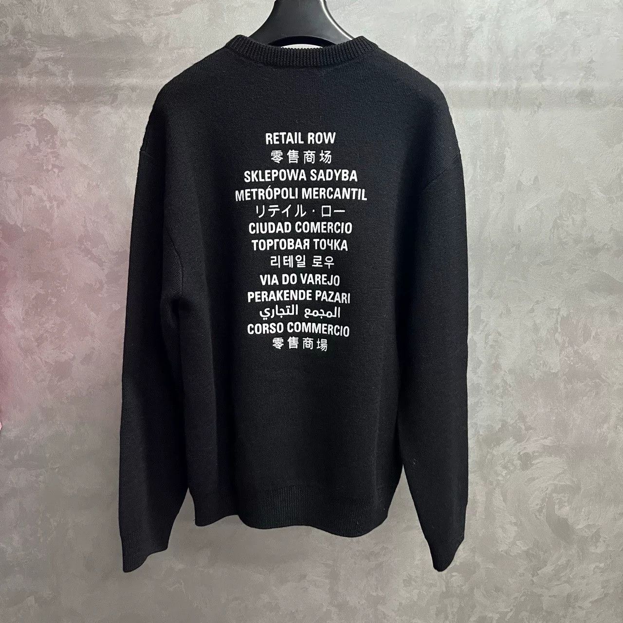 Balenciaga Balenciaga Retro Printed Black Sweater m Men Size US M / EU 48-50 / 2 - 2 Thumbnail