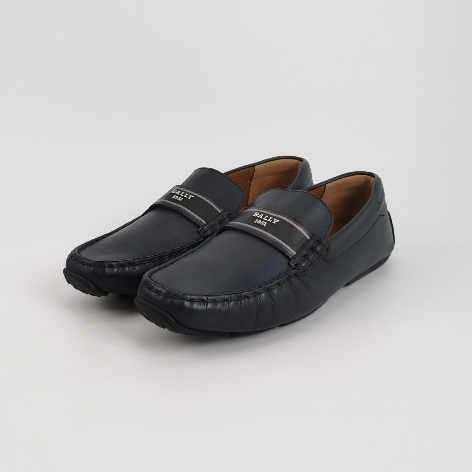 Bally Bally Logo Leather Slip Ons US 9 Size US 9 / EU 42 - 3 Thumbnail