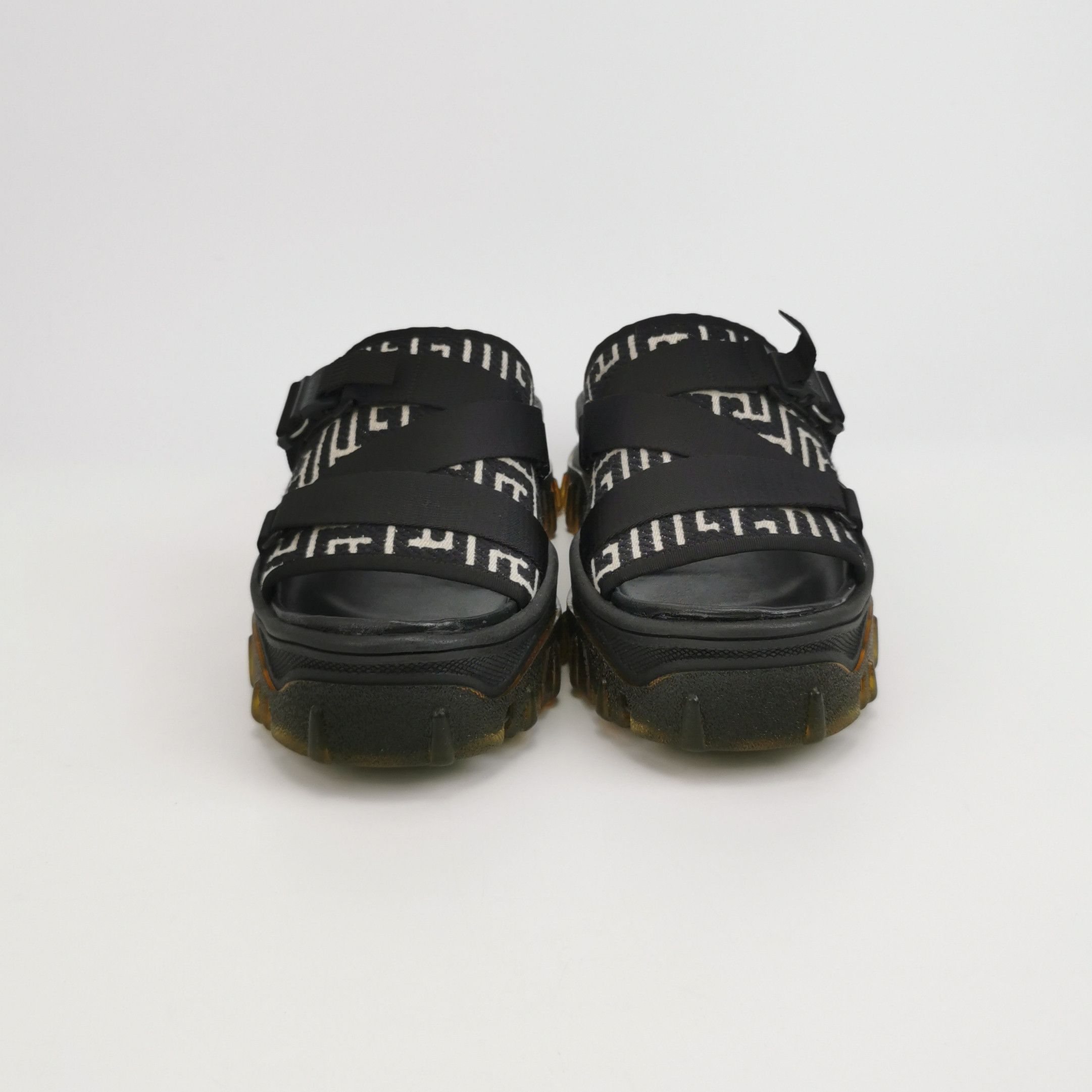 Balmain Balmain Monogram Canvas Slides Size 43 Size US 10 / EU 43 - 4 Thumbnail