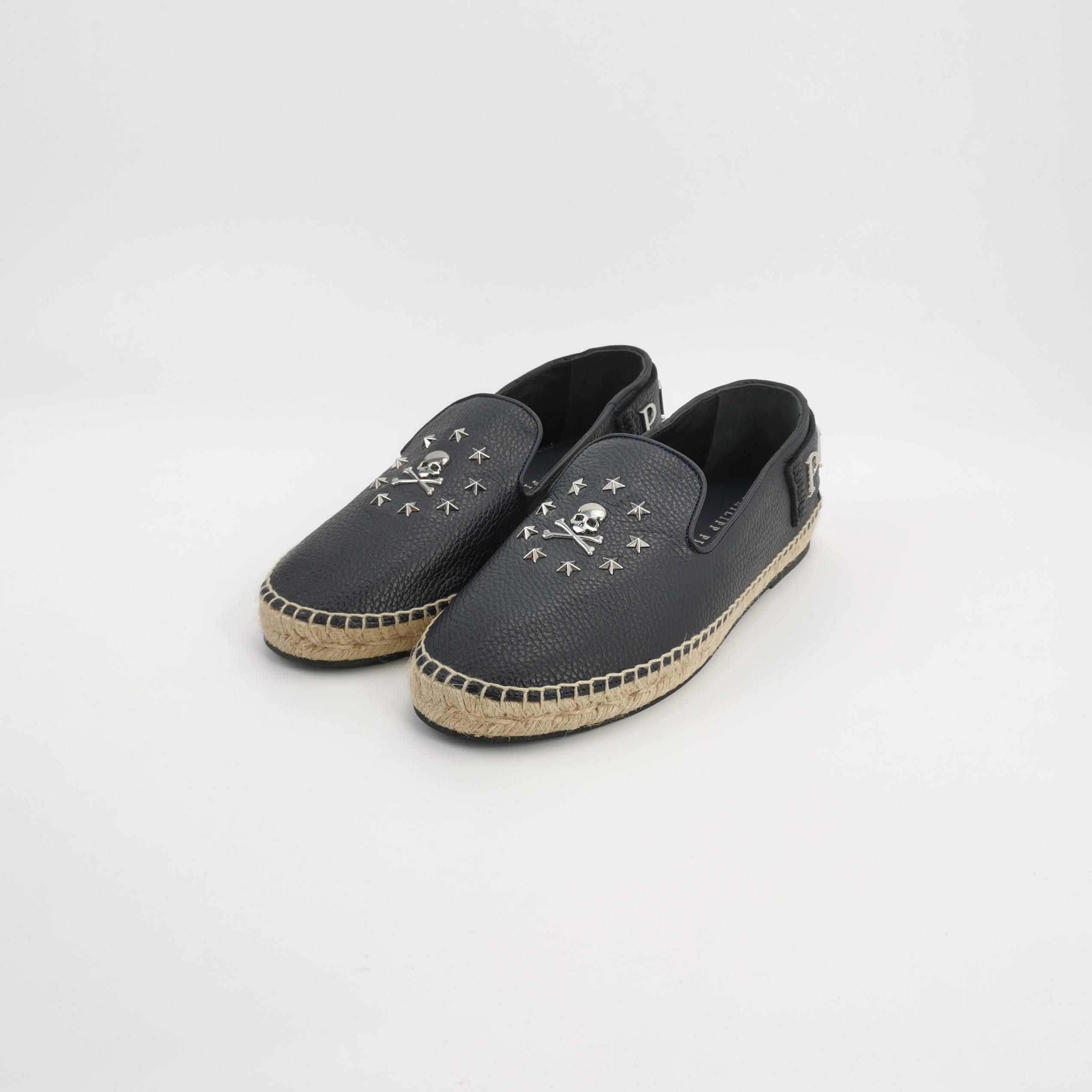 Philipp Plein Philipp Plein Studded Skull Leather Slip-Ons Size 40 Size US 7 / EU 40 - 3 Thumbnail