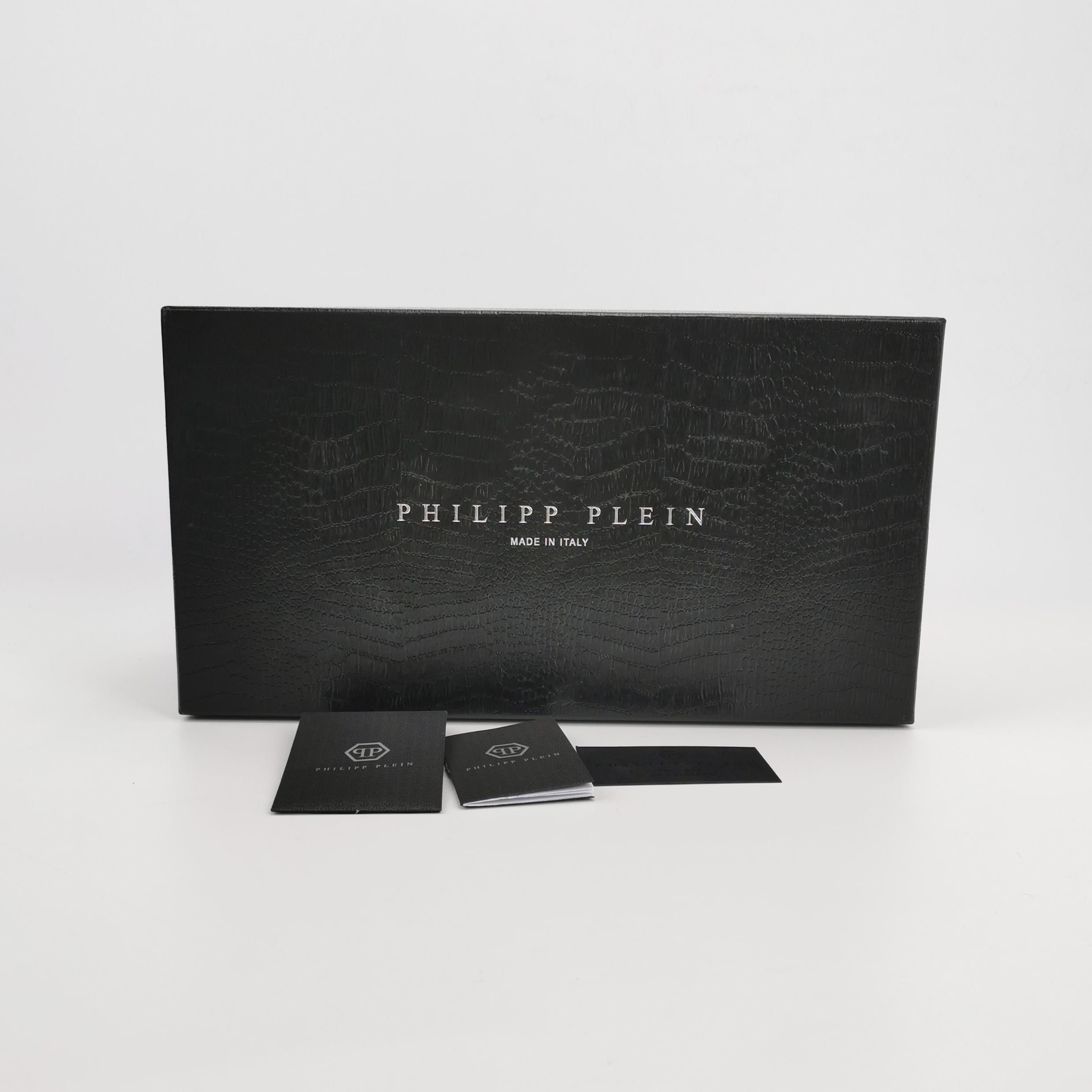 Philipp Plein Philipp Plein Studded Skull Leather Slip-Ons Size 40 Size US 7 / EU 40 - 7 Thumbnail