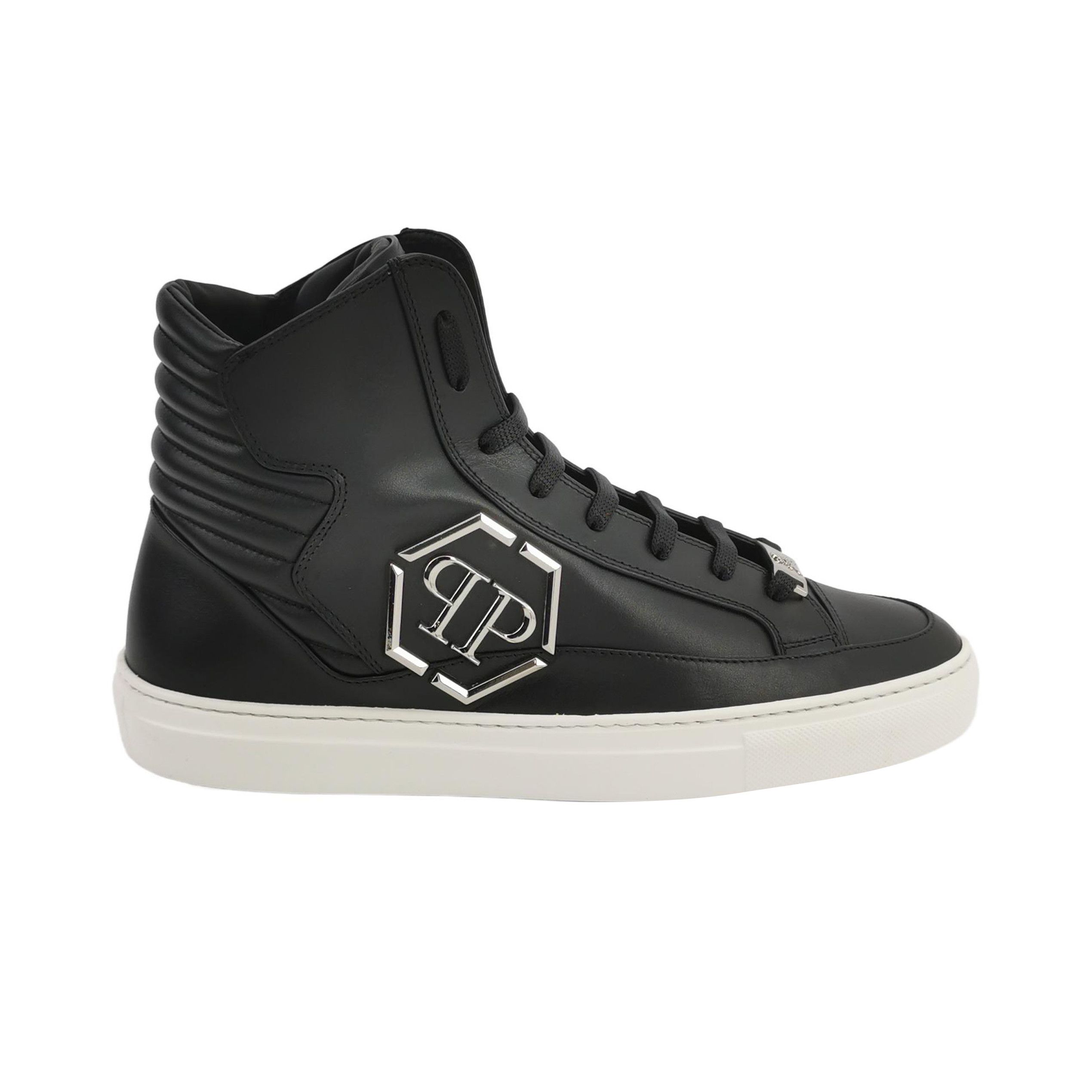 Philipp Plein Philipp Plein Logo Leather Hi-Top Sneakers 42 Size US 9 / EU 42 - 2 Thumbnail