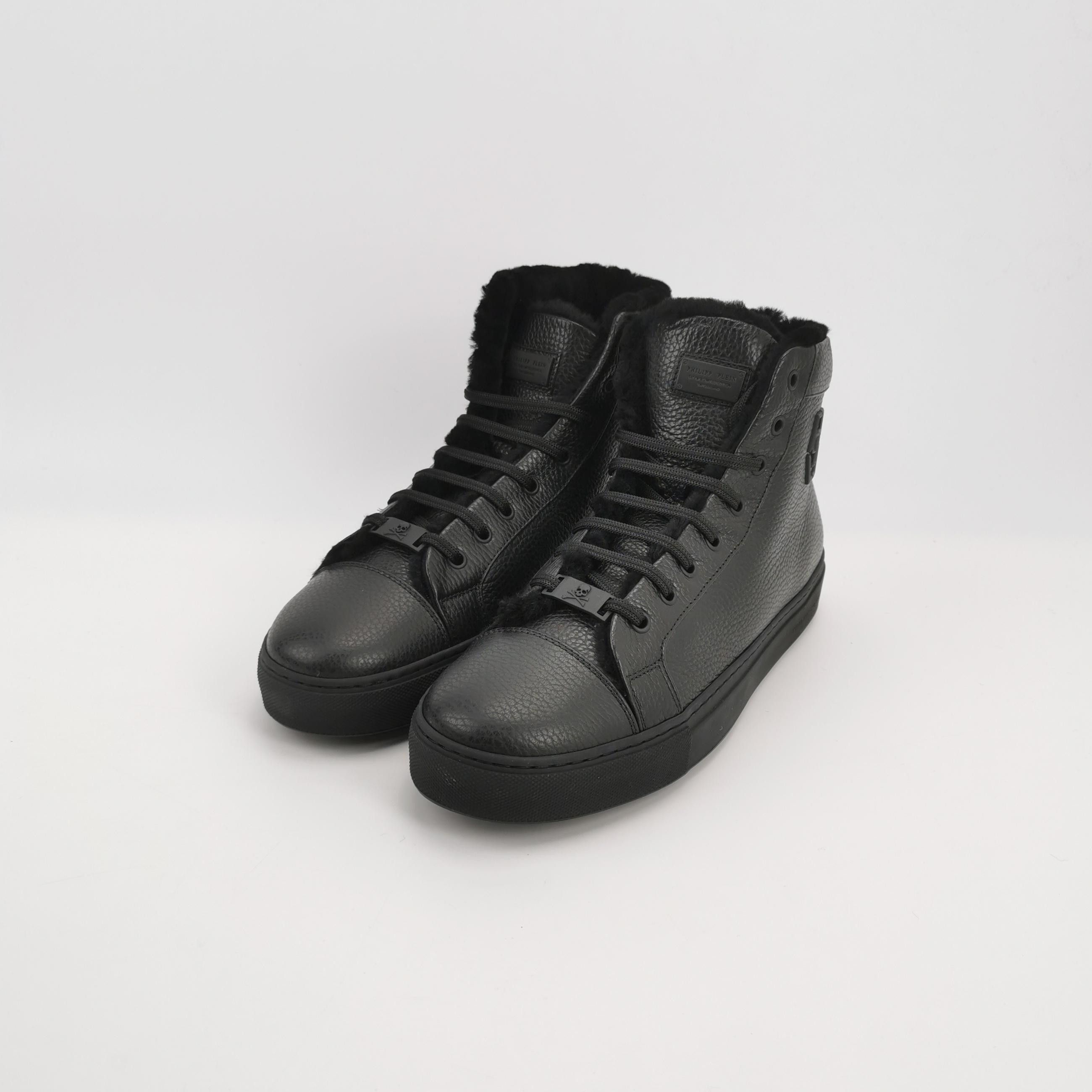 Philipp Plein Philipp Plein Fur Lined Leather Sneakers 43 Size US 10 / EU 43 - 3 Thumbnail