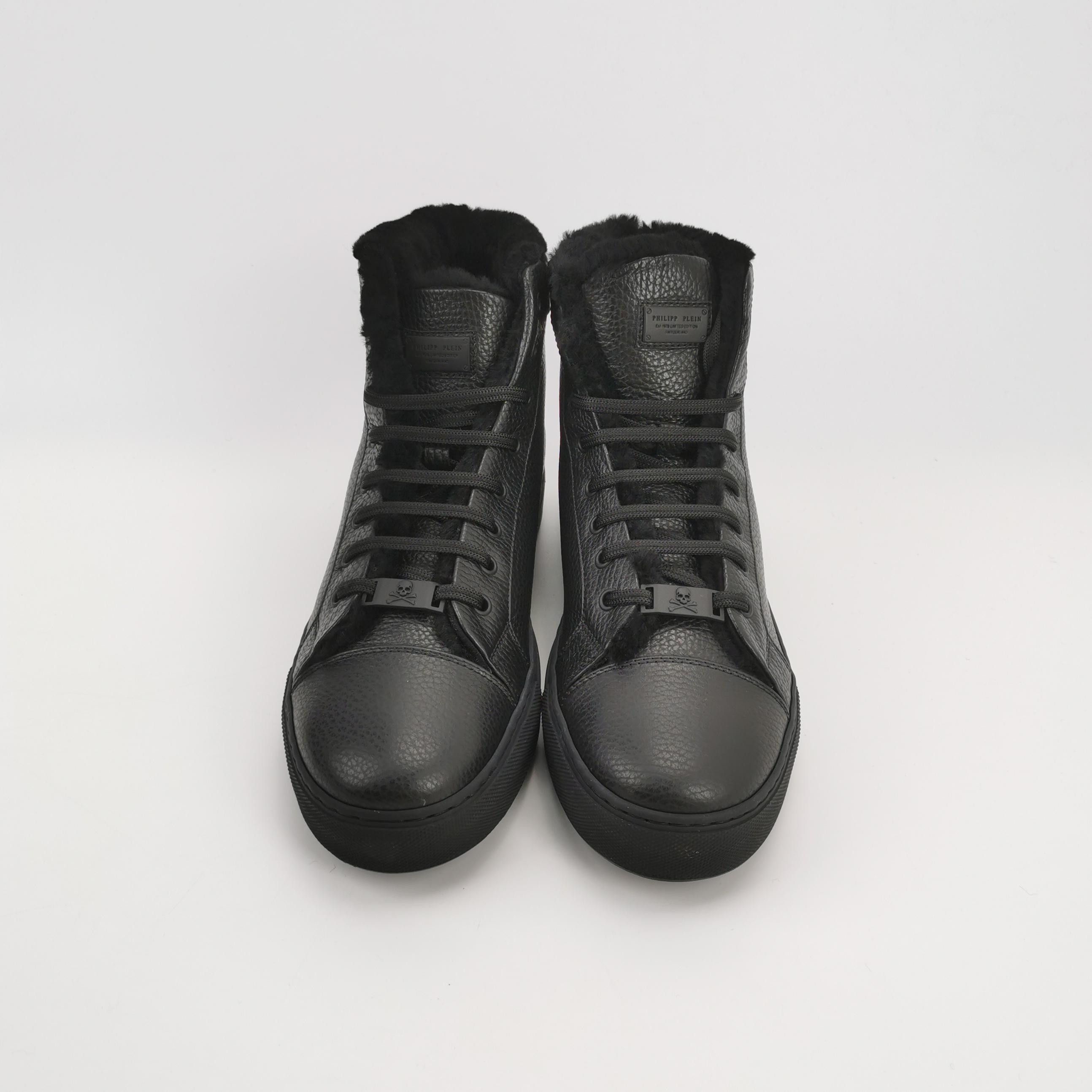 Philipp Plein Philipp Plein Fur Lined Leather Sneakers 43 Size US 10 / EU 43 - 4 Thumbnail