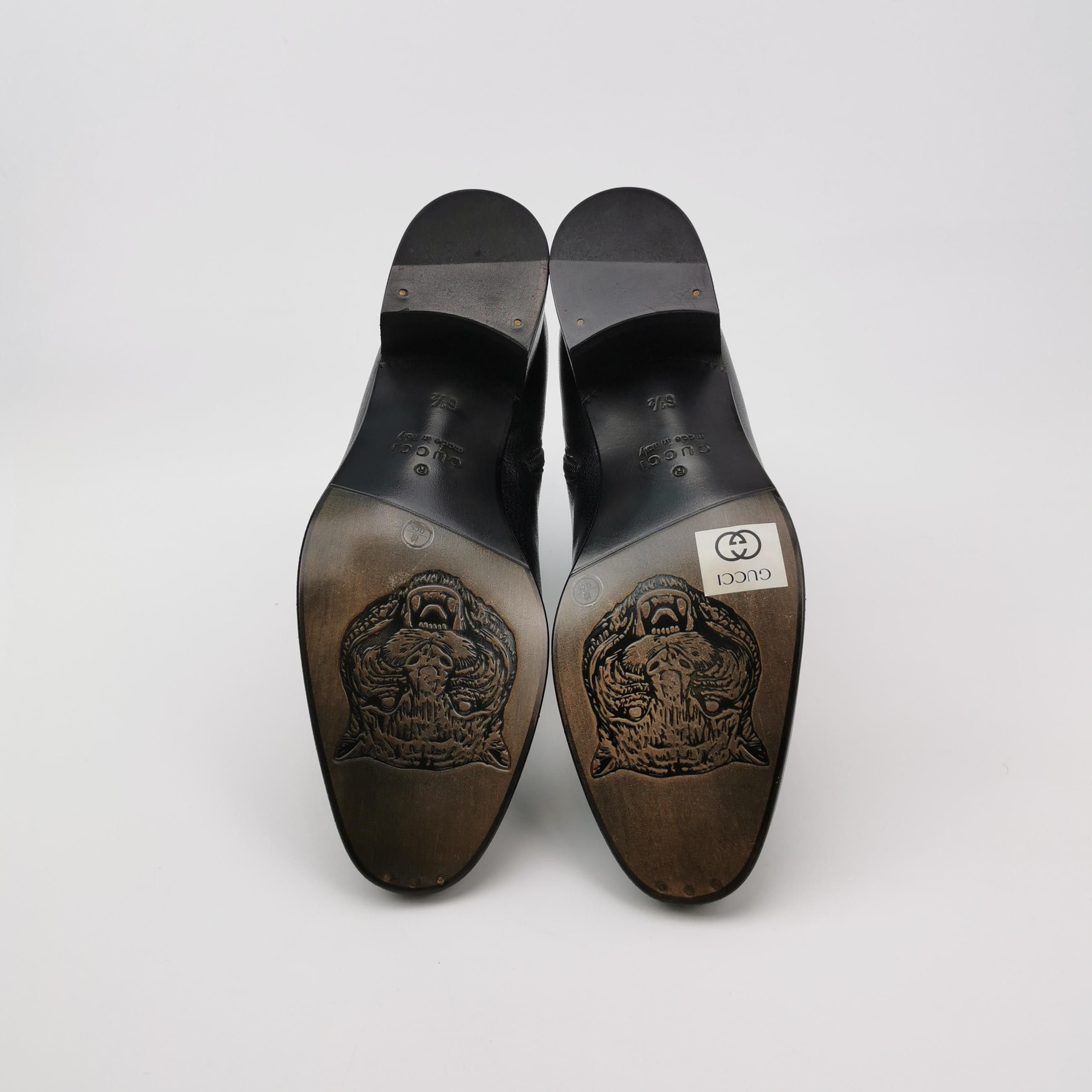 Gucci Gucci Horsebit Chain Leather Boots EU 40.5 Size US 7 / EU 40 - 6 Thumbnail