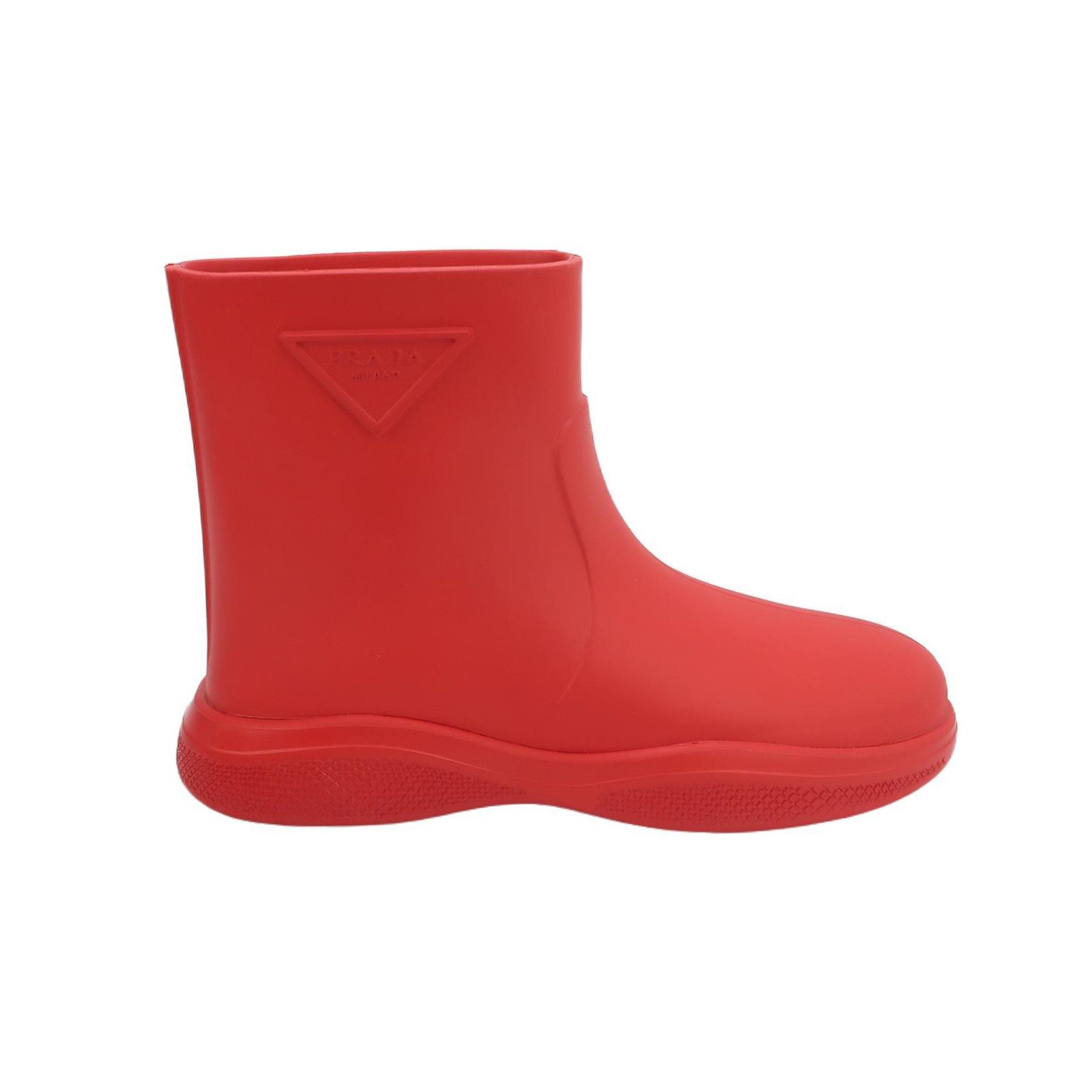Prada Prada Red Triangle Logo Rubber Boots Size 41 Size US 8 / EU 41 - 2 Thumbnail
