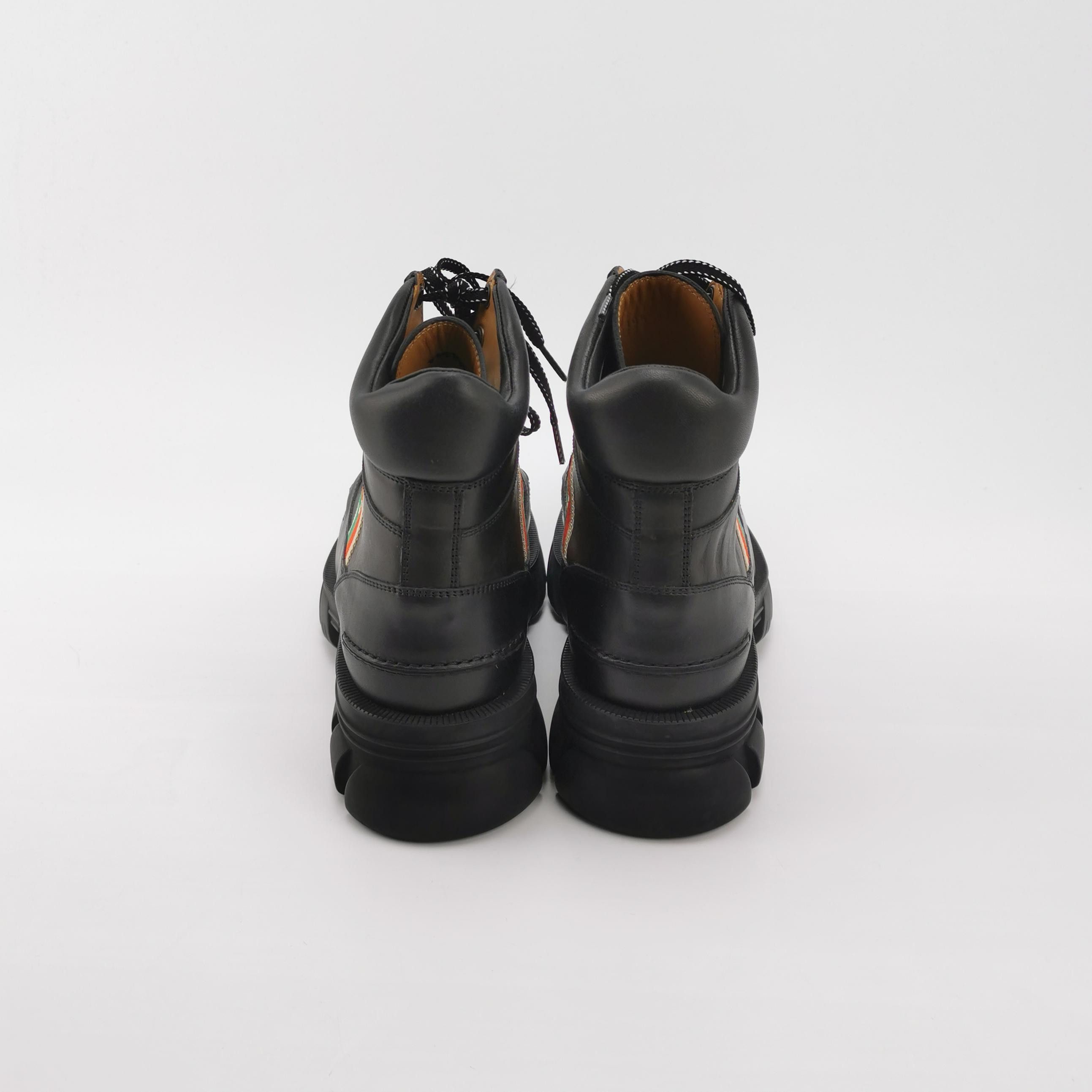 Gucci Gucci Interlocking G Web Leather Boots Size 10.5 Size US 11 / EU 44 - 5 Thumbnail