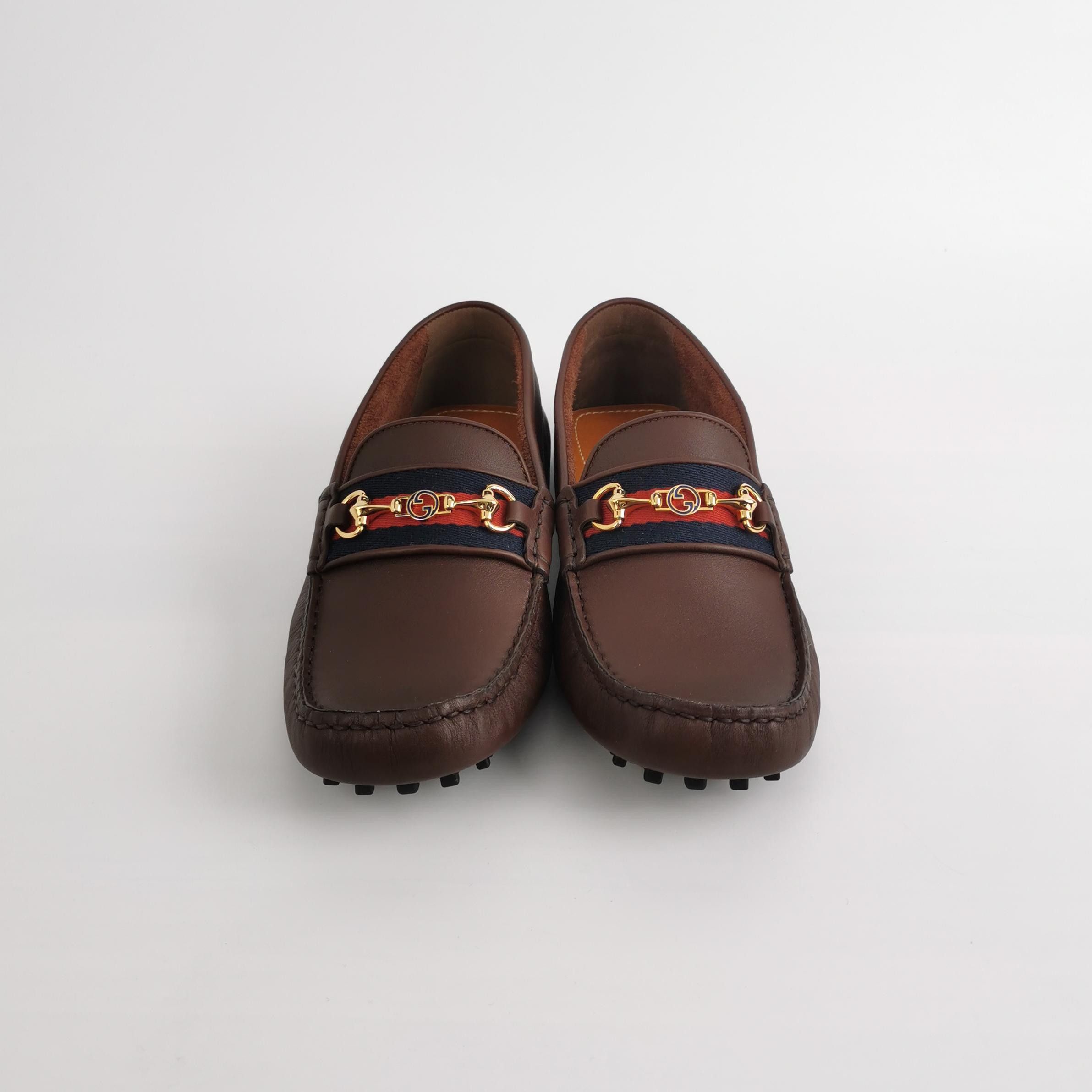 Gucci Gucci Web Horsebit Leather Driver Loafers US 5.5 Size US 5.5 / EU 38 - 4 Thumbnail