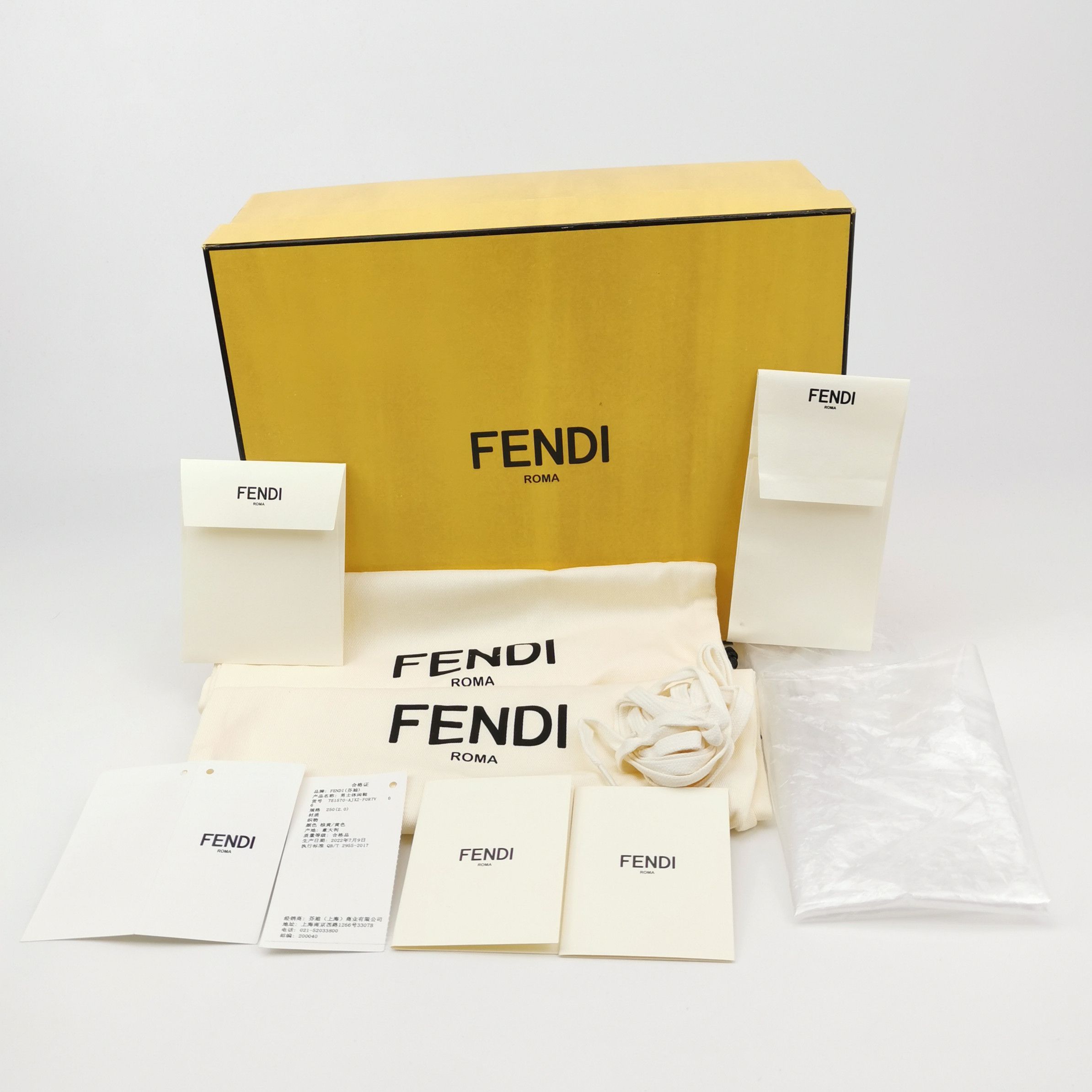 Fendi Fendi Domino FF Logo High-Top Sneakers Size 40 Size US 7 / EU 40 - 7 Thumbnail